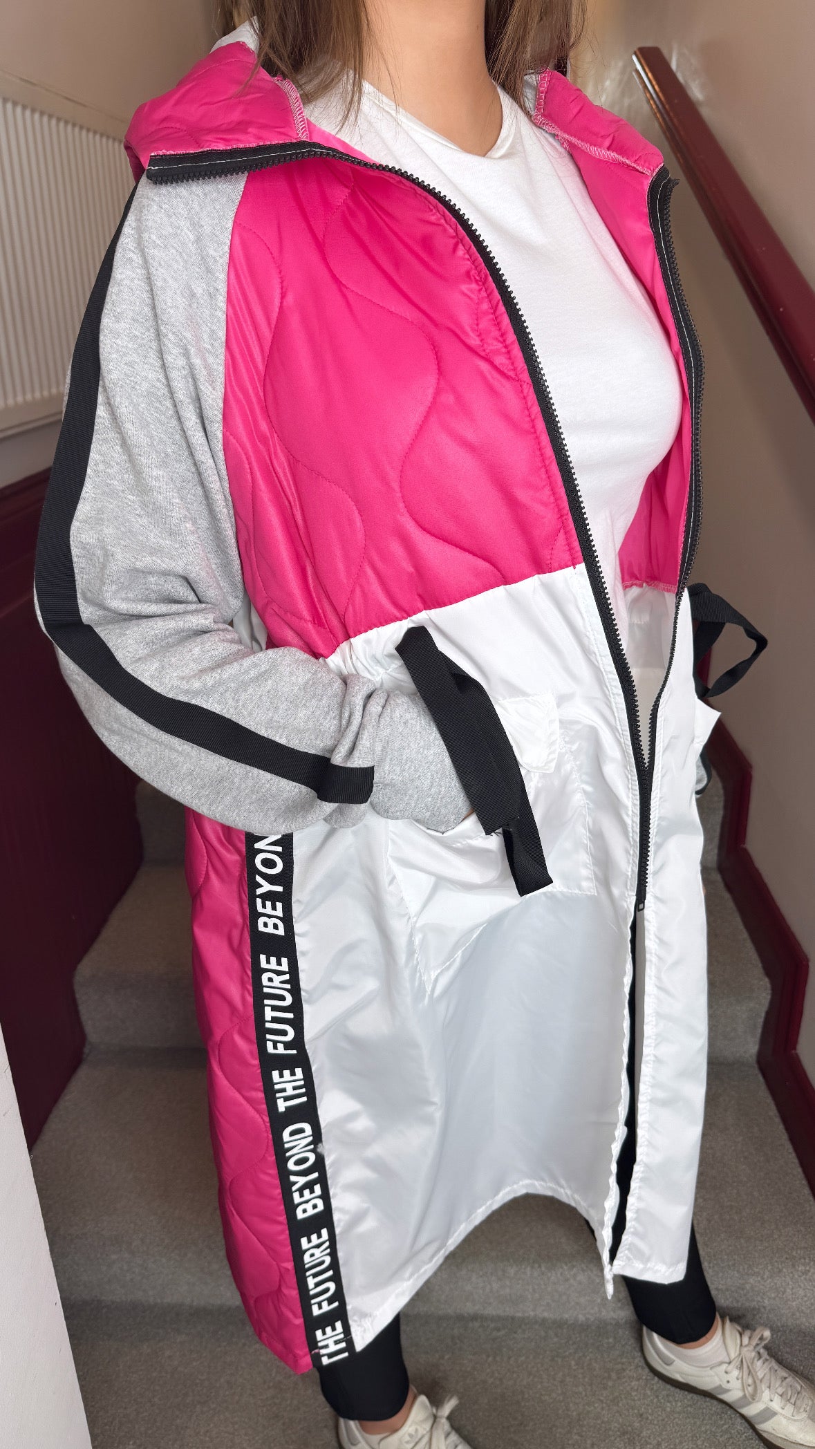 Priyanka Pink Padded Luxury Anorak