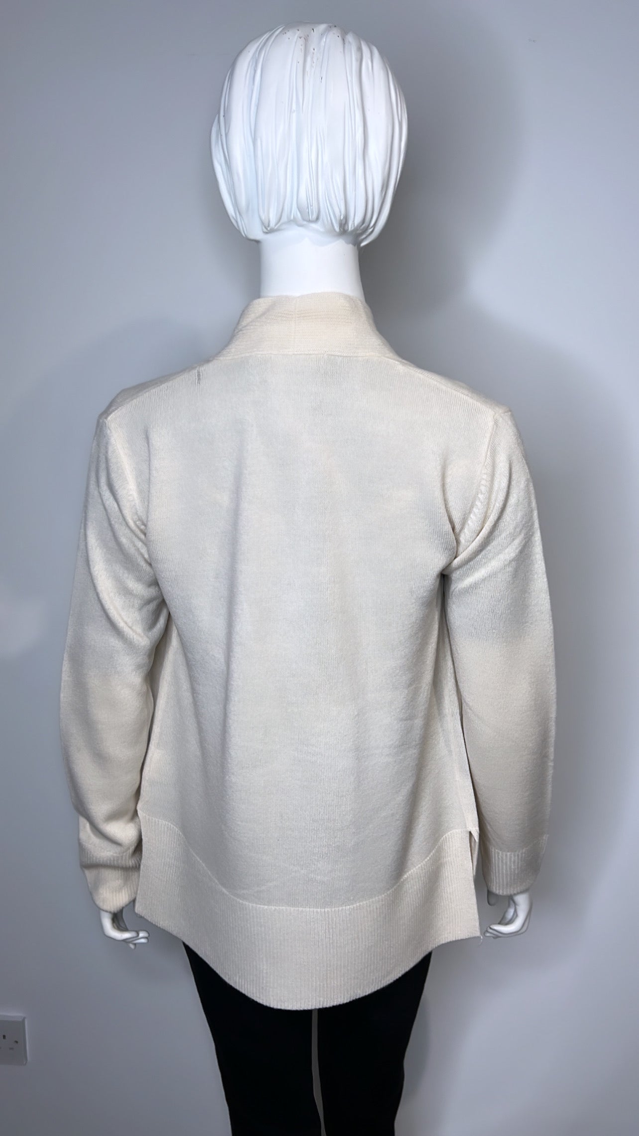 Amelia Beige Cashmere Feel Cardigan