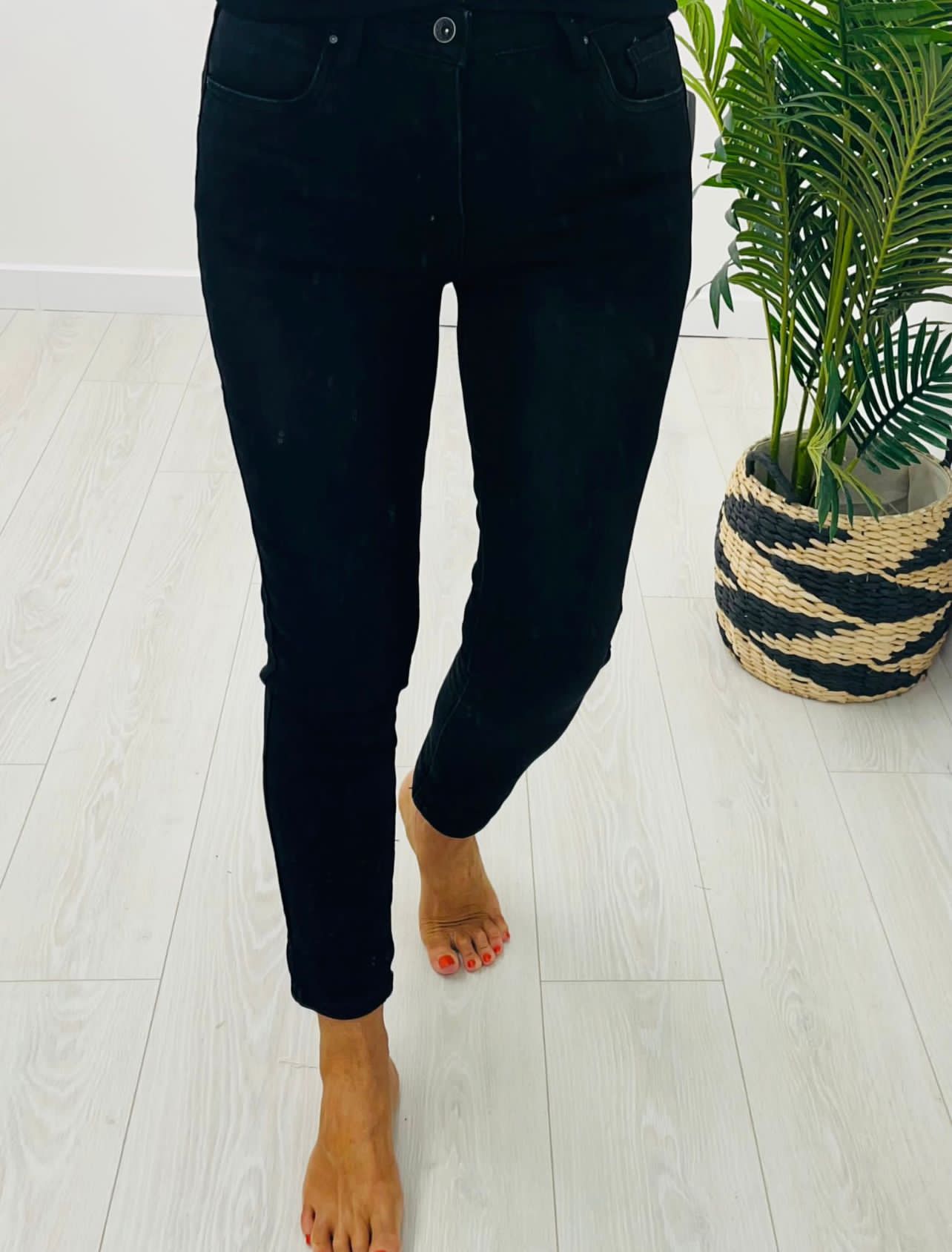 Toxik Black High Waisted Boyfriend Jeans