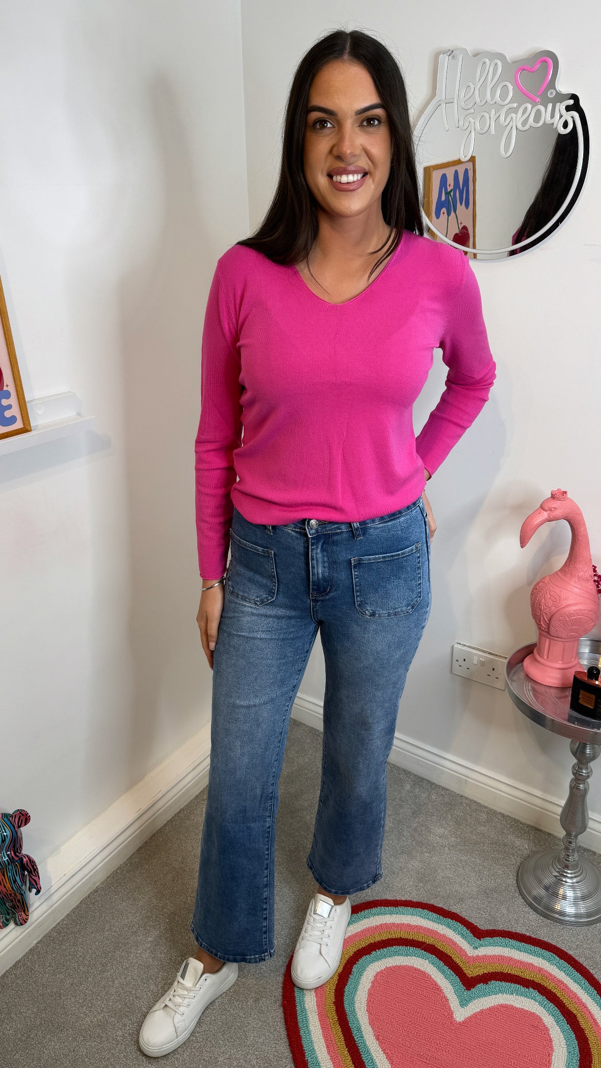 Lucinda Pink Knit Jumper