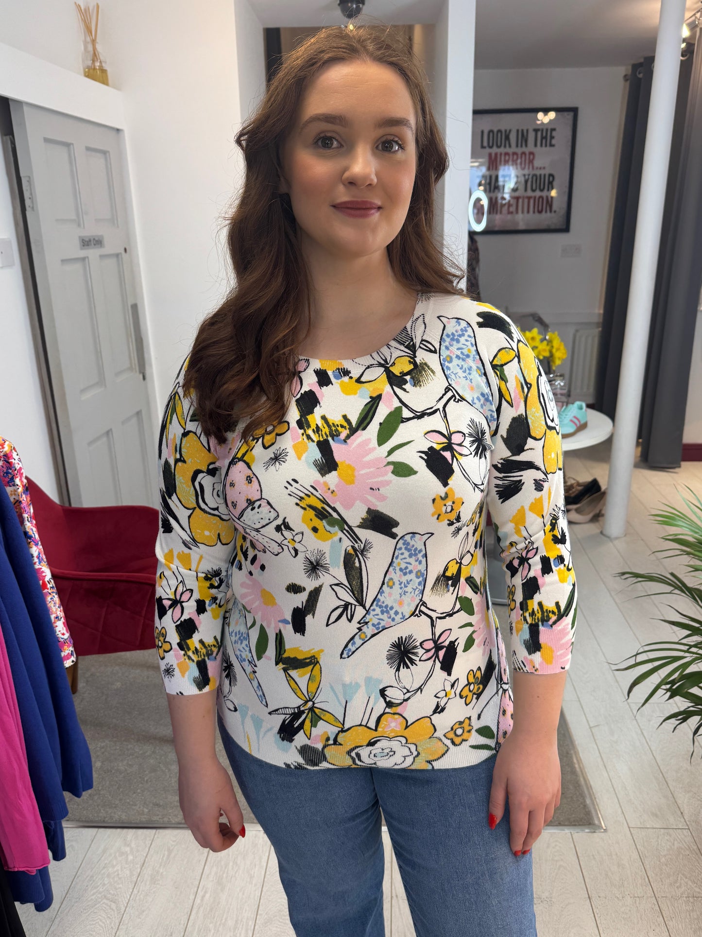 Vivienne Knitted Multi Colour Top