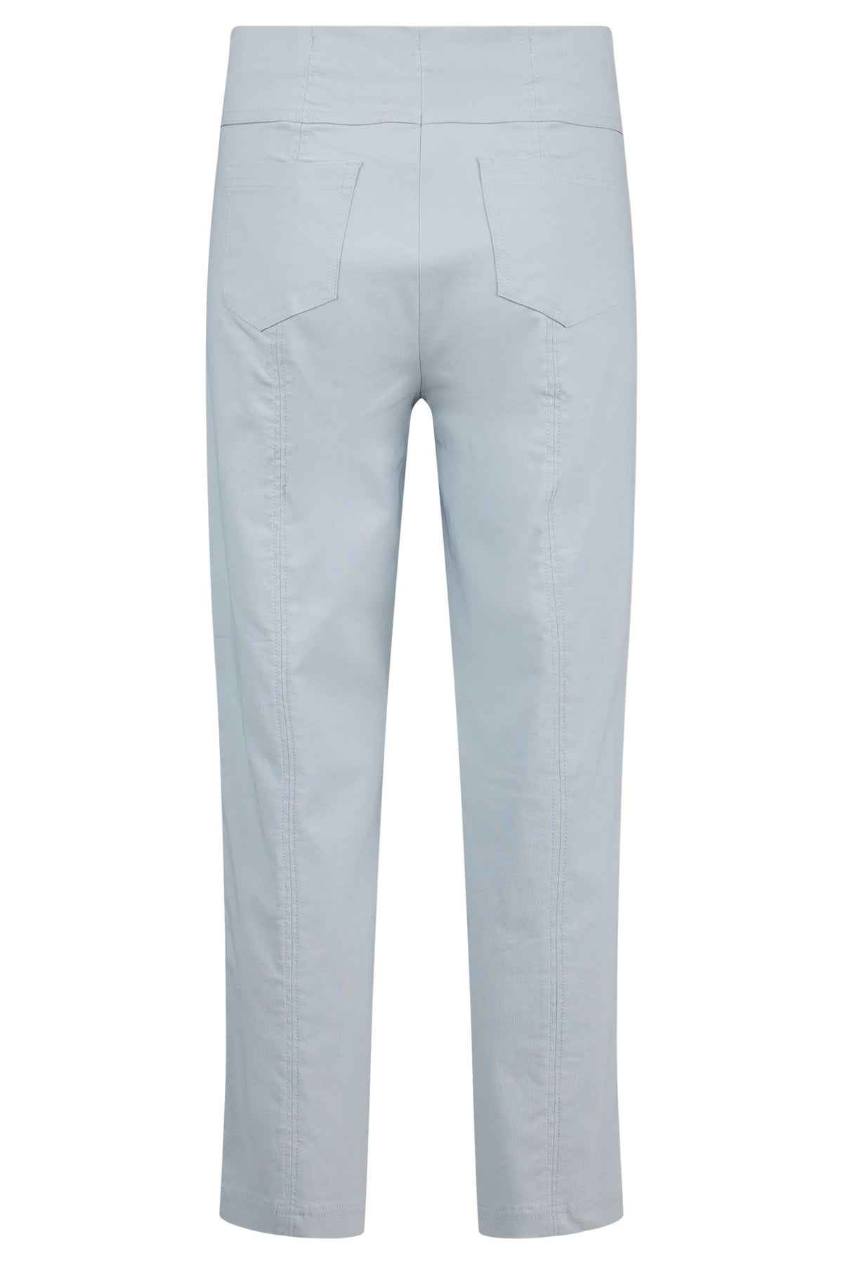 Robell Bella Pearl Grey Slim 68cm Length Trousers (No Turn-Up)
