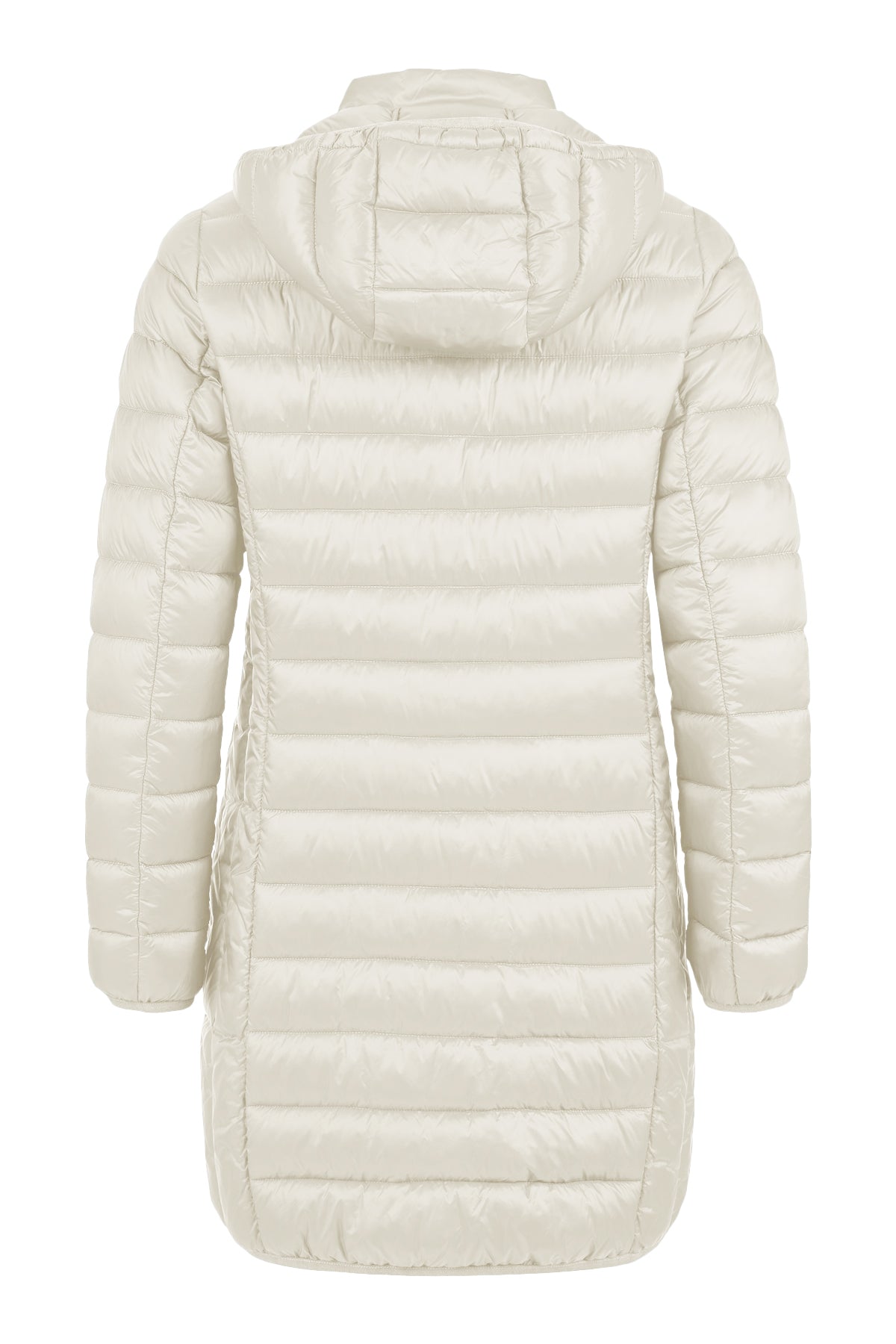Frandsen Champagne Quilted Midi Coat