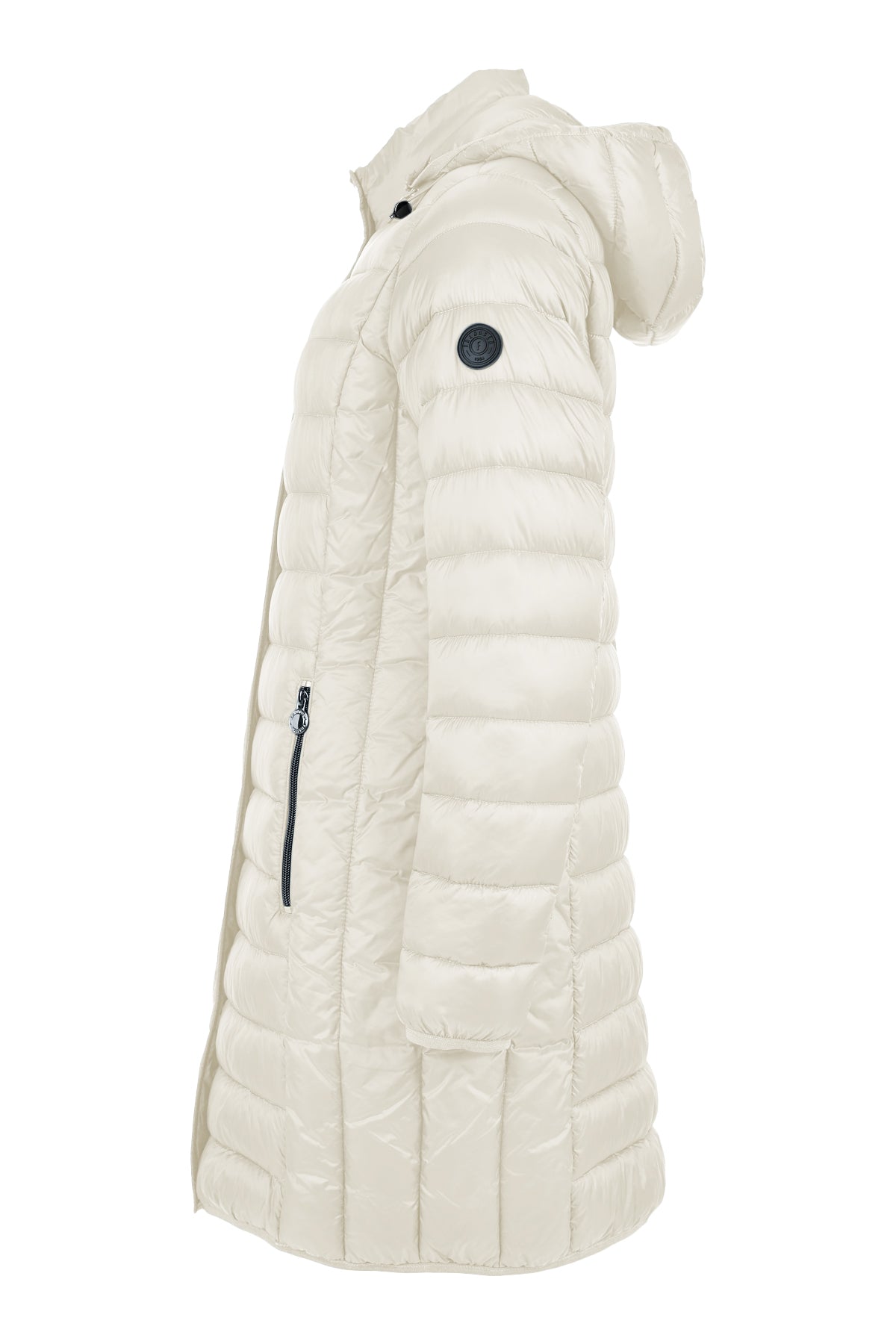 Frandsen Champagne Quilted Midi Coat