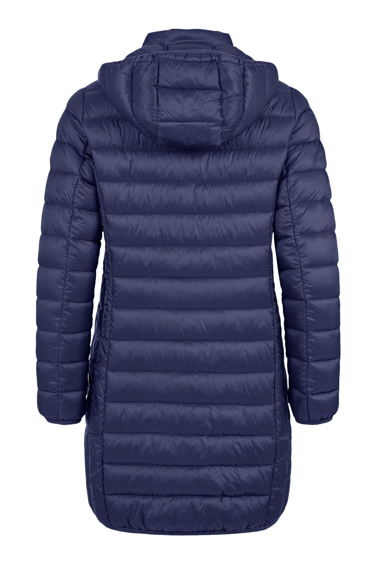 Frandsen Navy Quilted Midi Coat