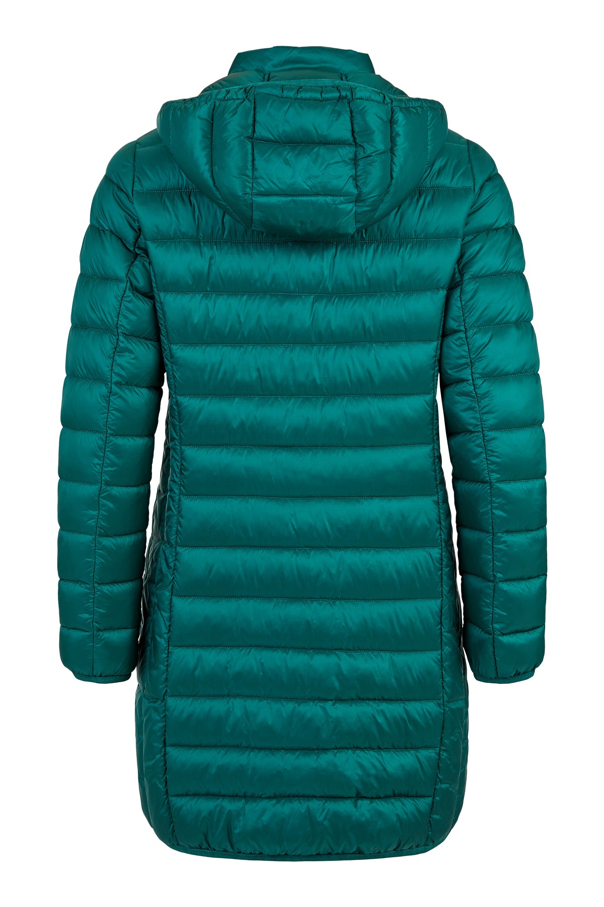 Frandsen Forest Green Quilted Midi Coat