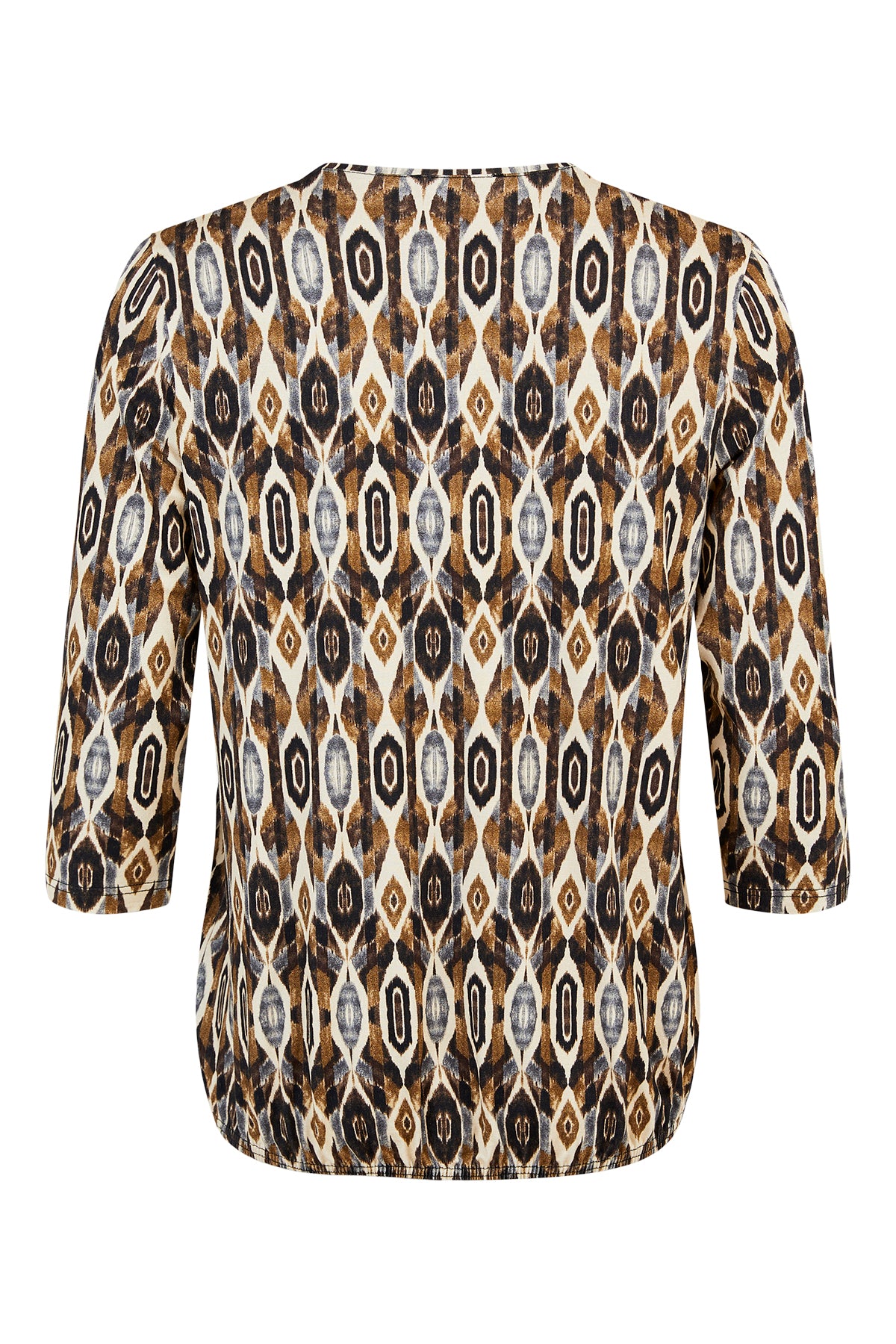 Sunday Beige Oval Print Top