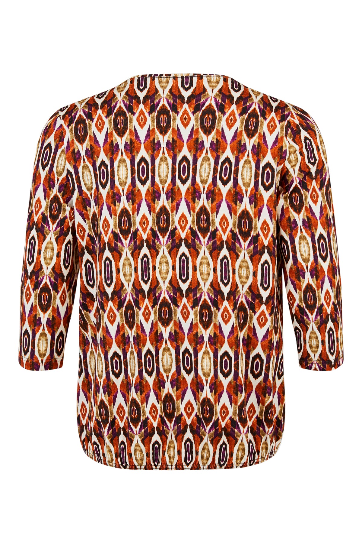 Sunday Rust Oval Print Top