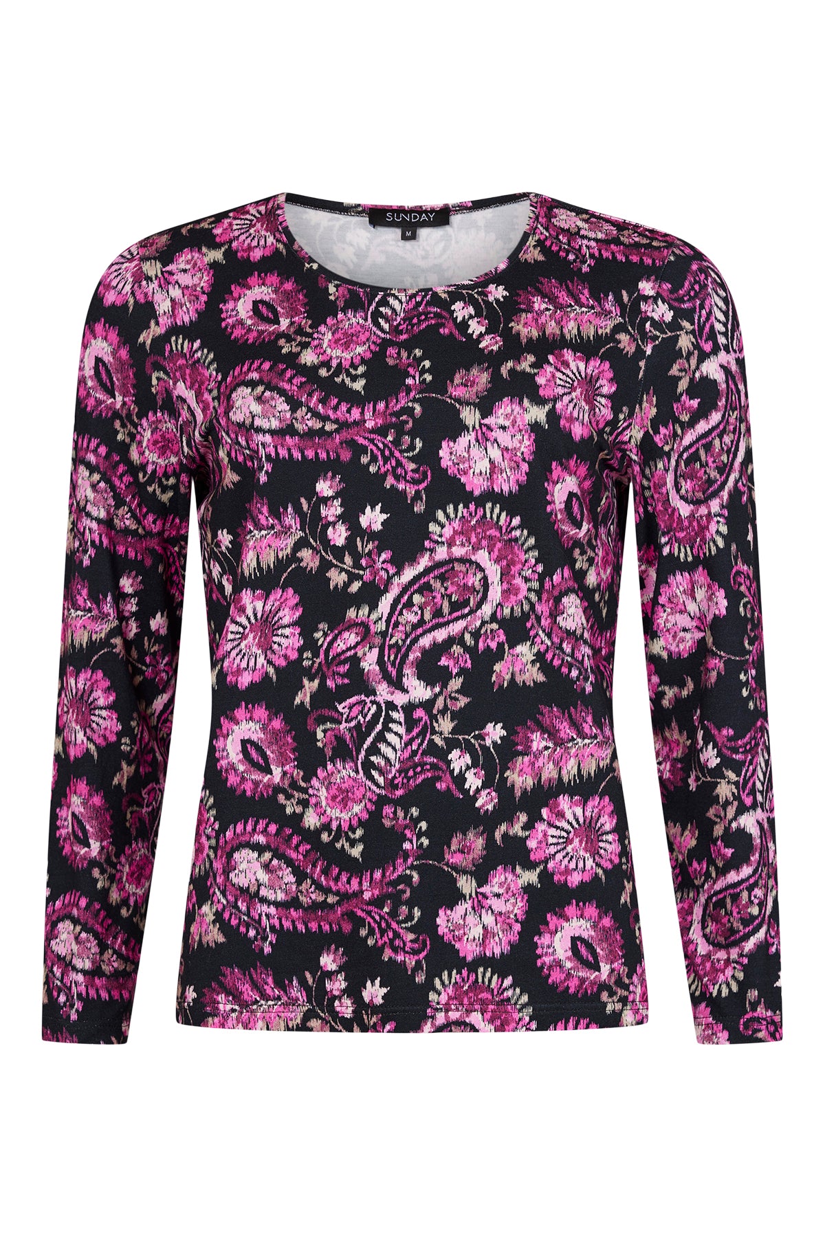 Sunday Pink Paisley Print Top