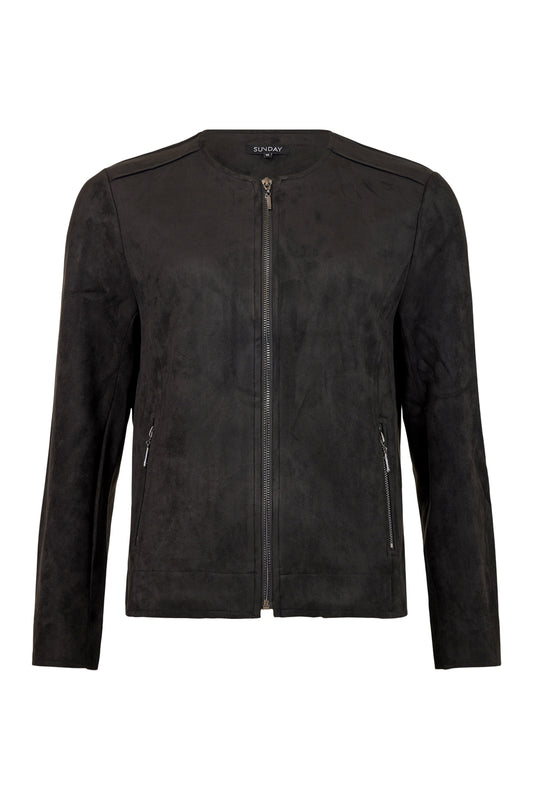 Sunday Black Suede Luxury Jacket