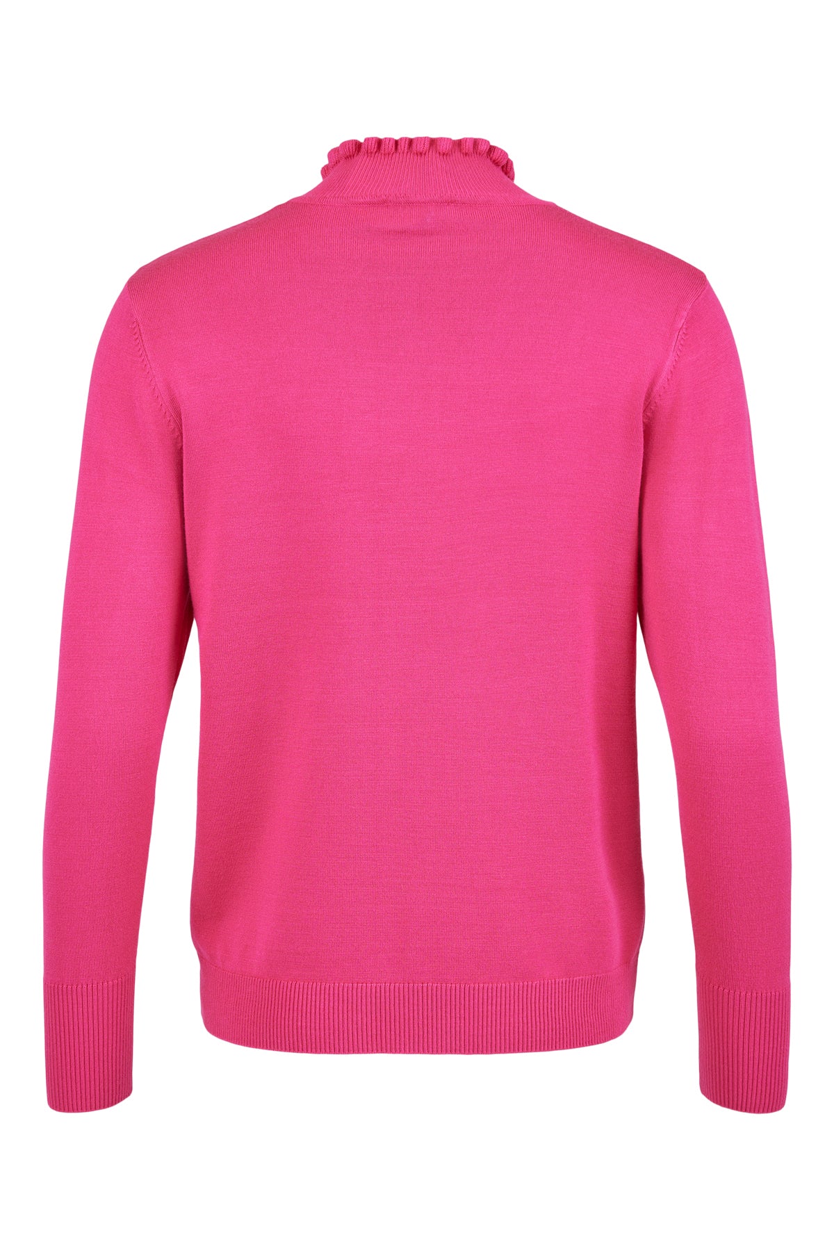 Sunday Pink Frill Neck Polo
