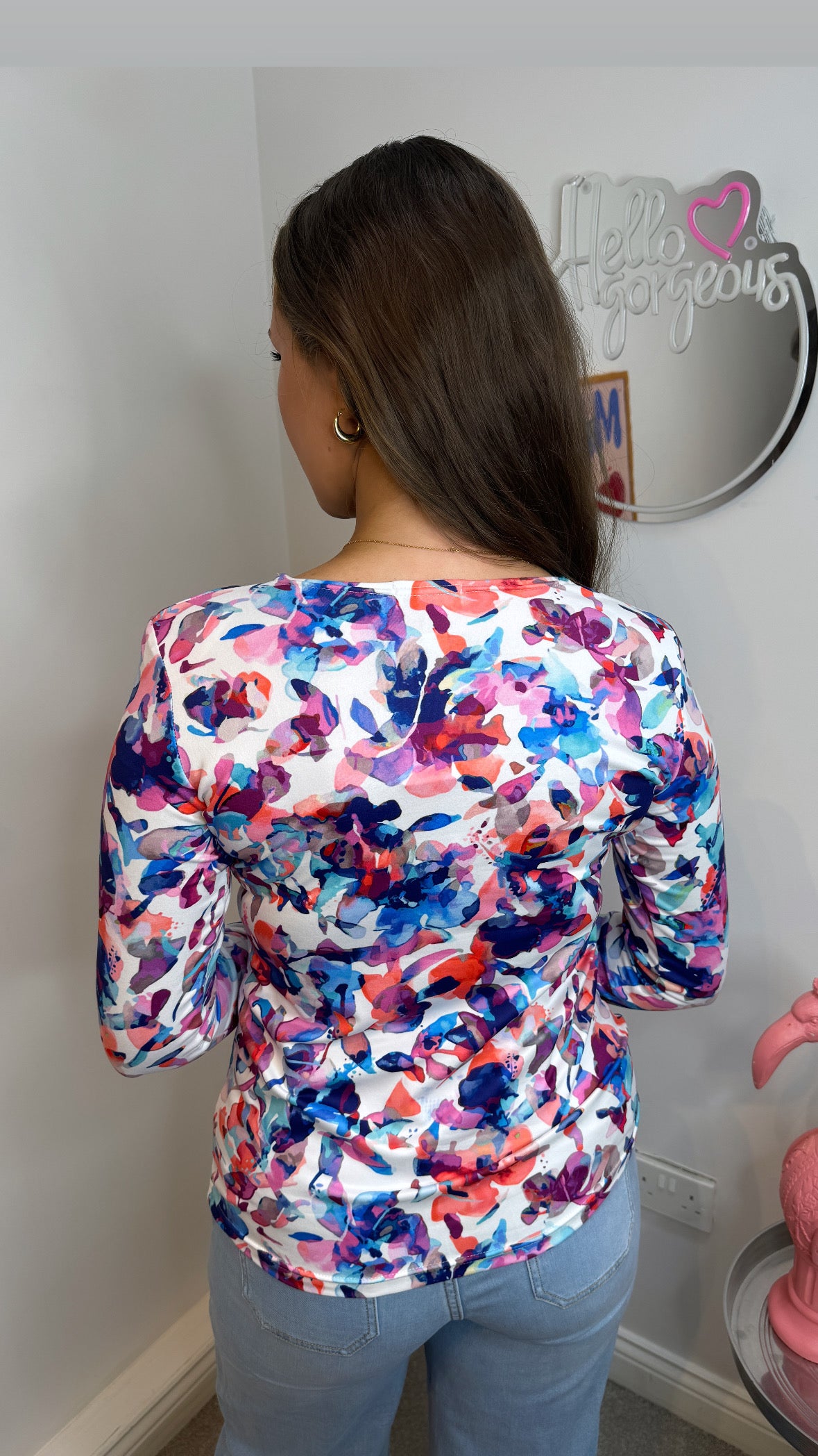 Sarah Floral V-Neck Blouse