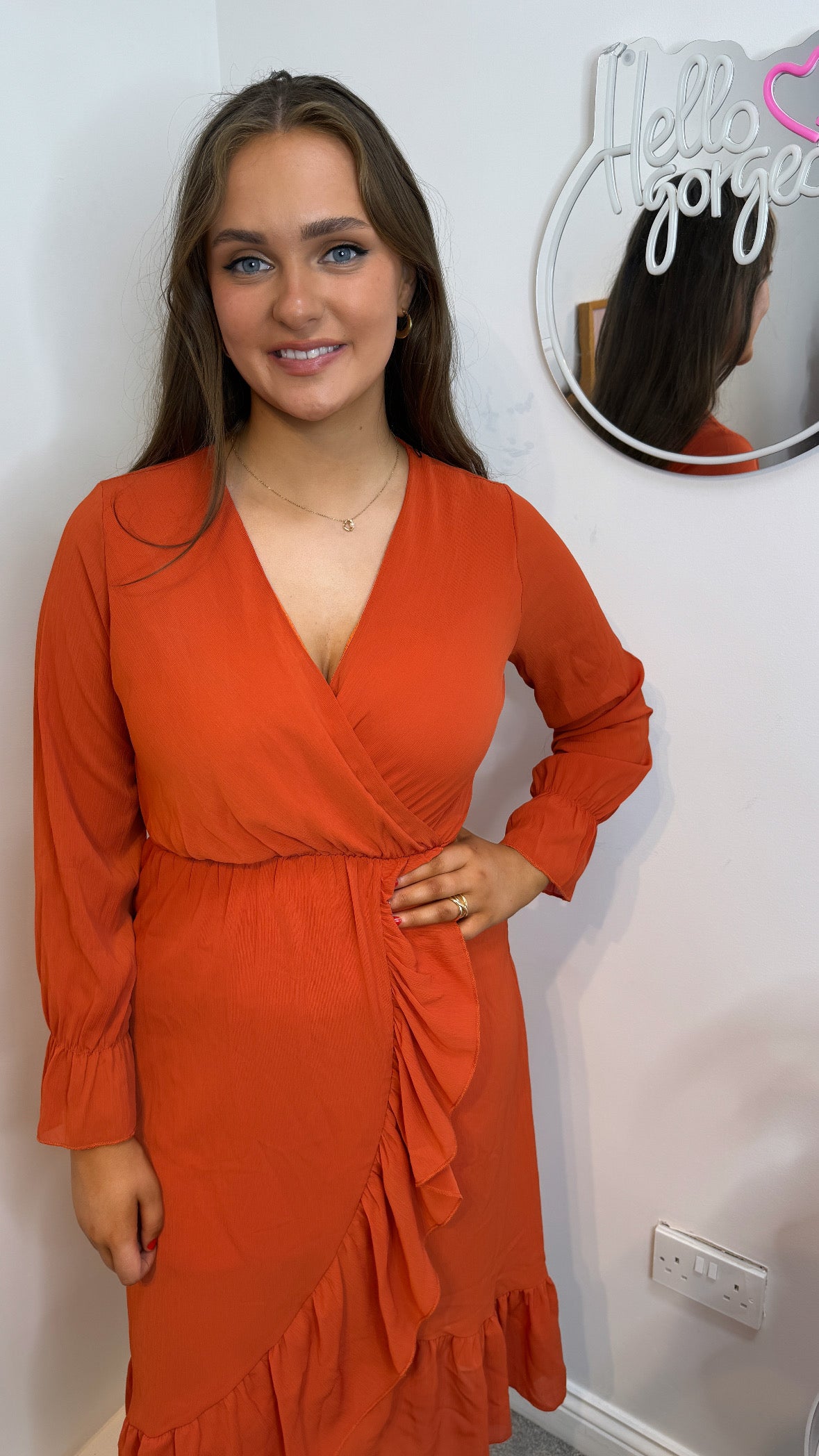 Lorcagh Faux Wrap Dress