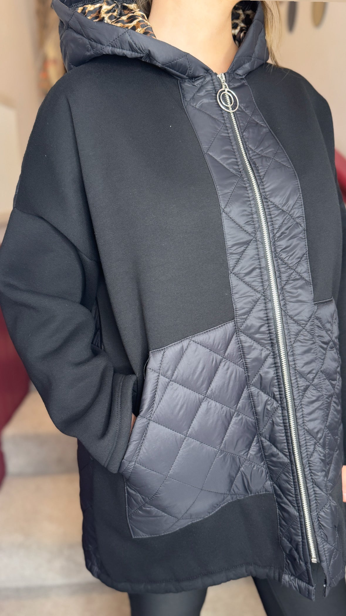 Bree Black Quilted Jacket