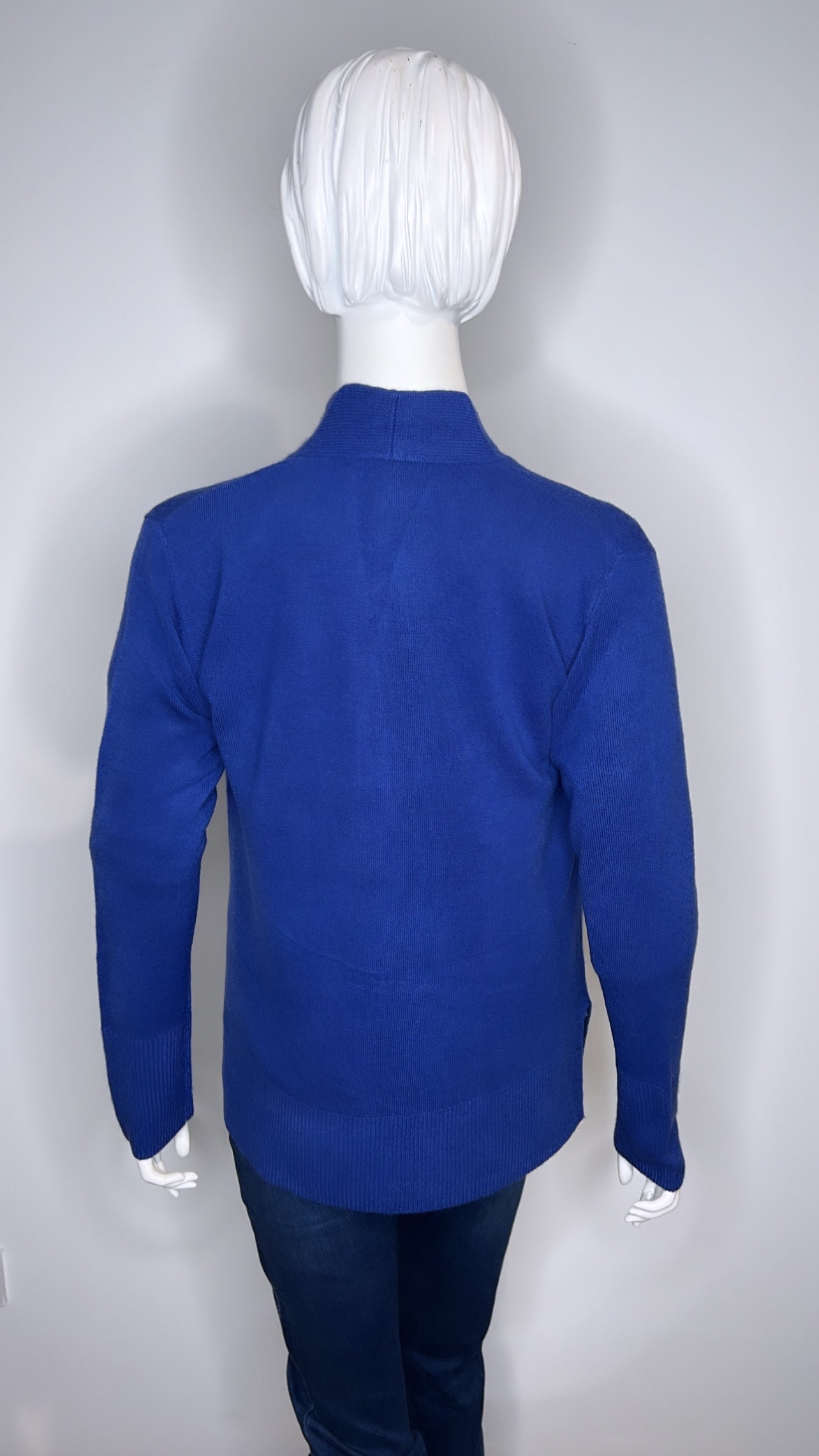 Amelia Royal Blue Cashmere Feel Cardigan