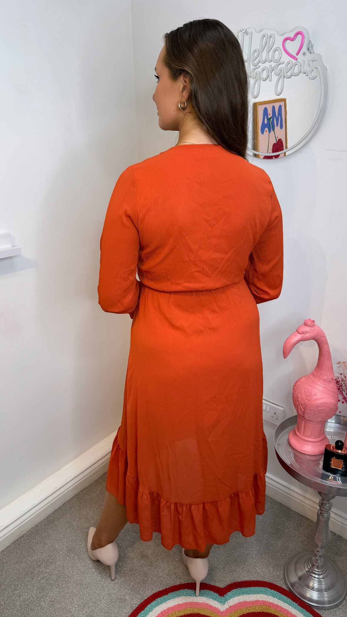 Lorcagh Faux Wrap Dress