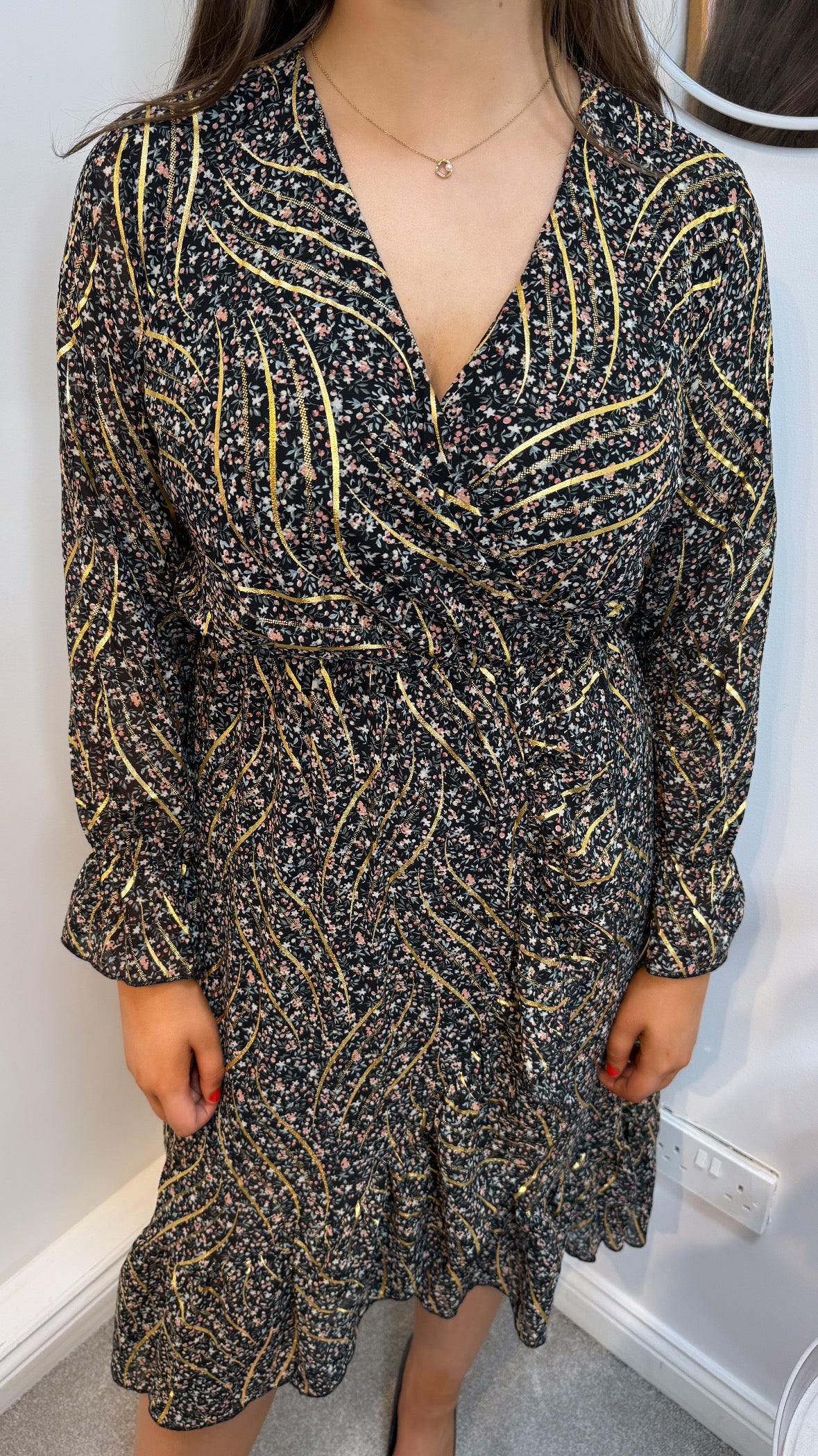 Cassie Faux Wrap Dress