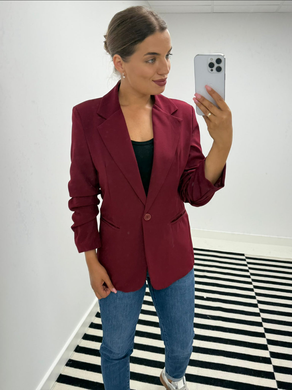 Lulu Burgundy Blazer