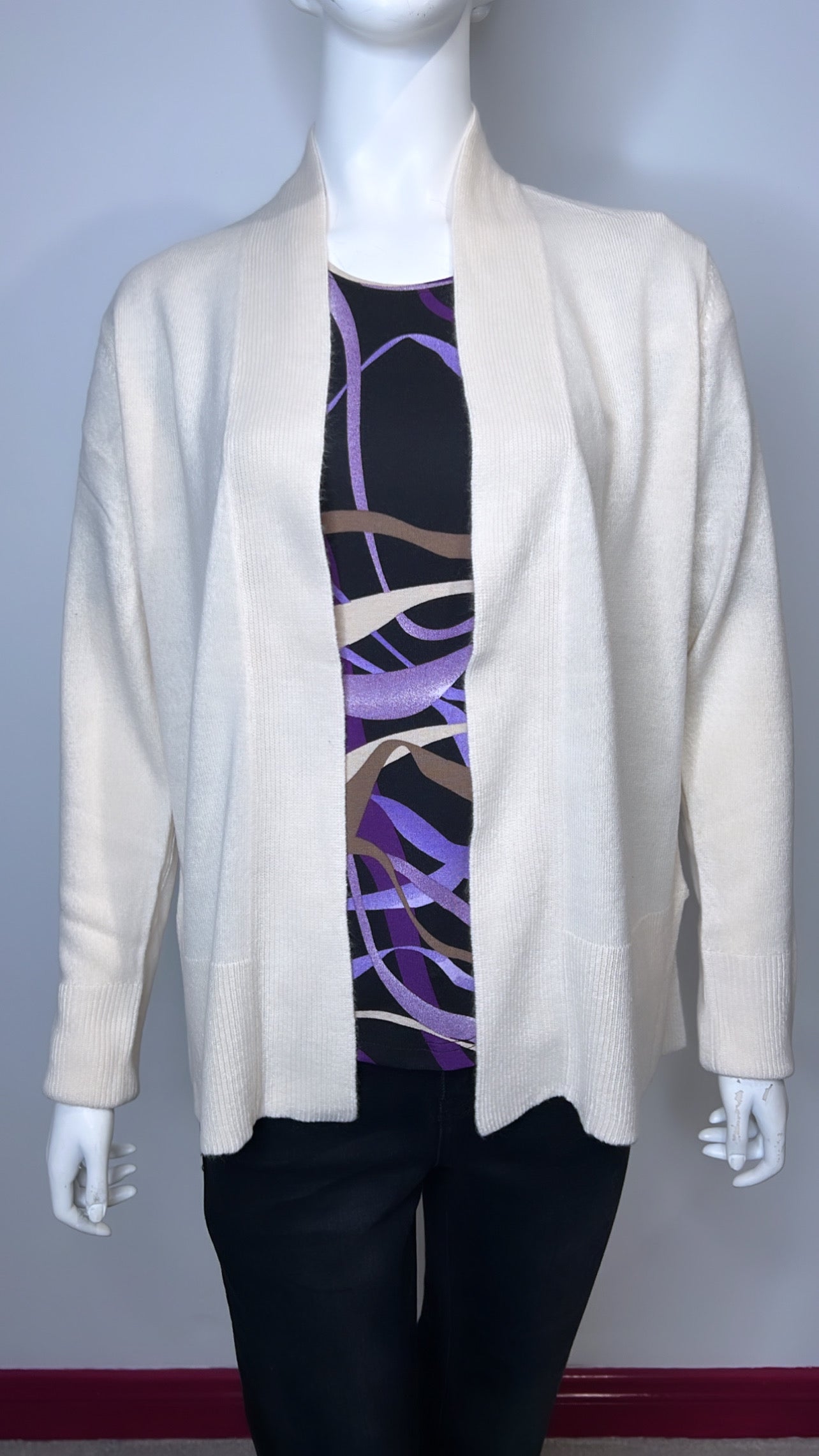 Amelia Beige Cashmere Feel Cardigan
