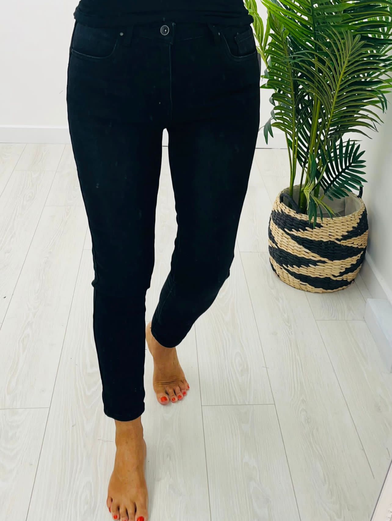 Toxik Black High Waisted Boyfriend Jeans