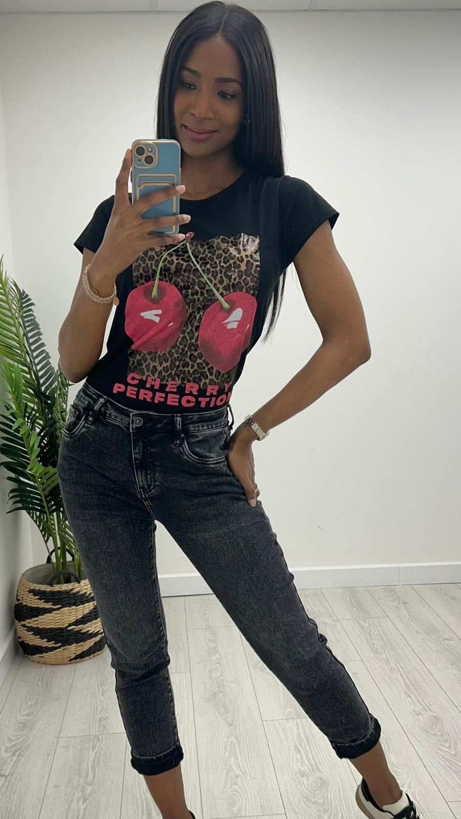 Sammy Boyfriend Style Black Wash Jeans