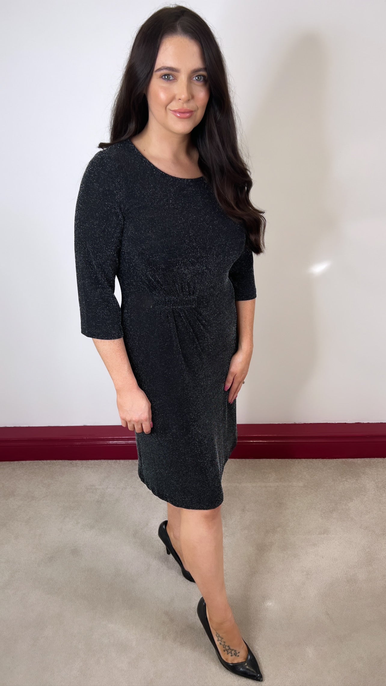 Becca Black Lurex Dress