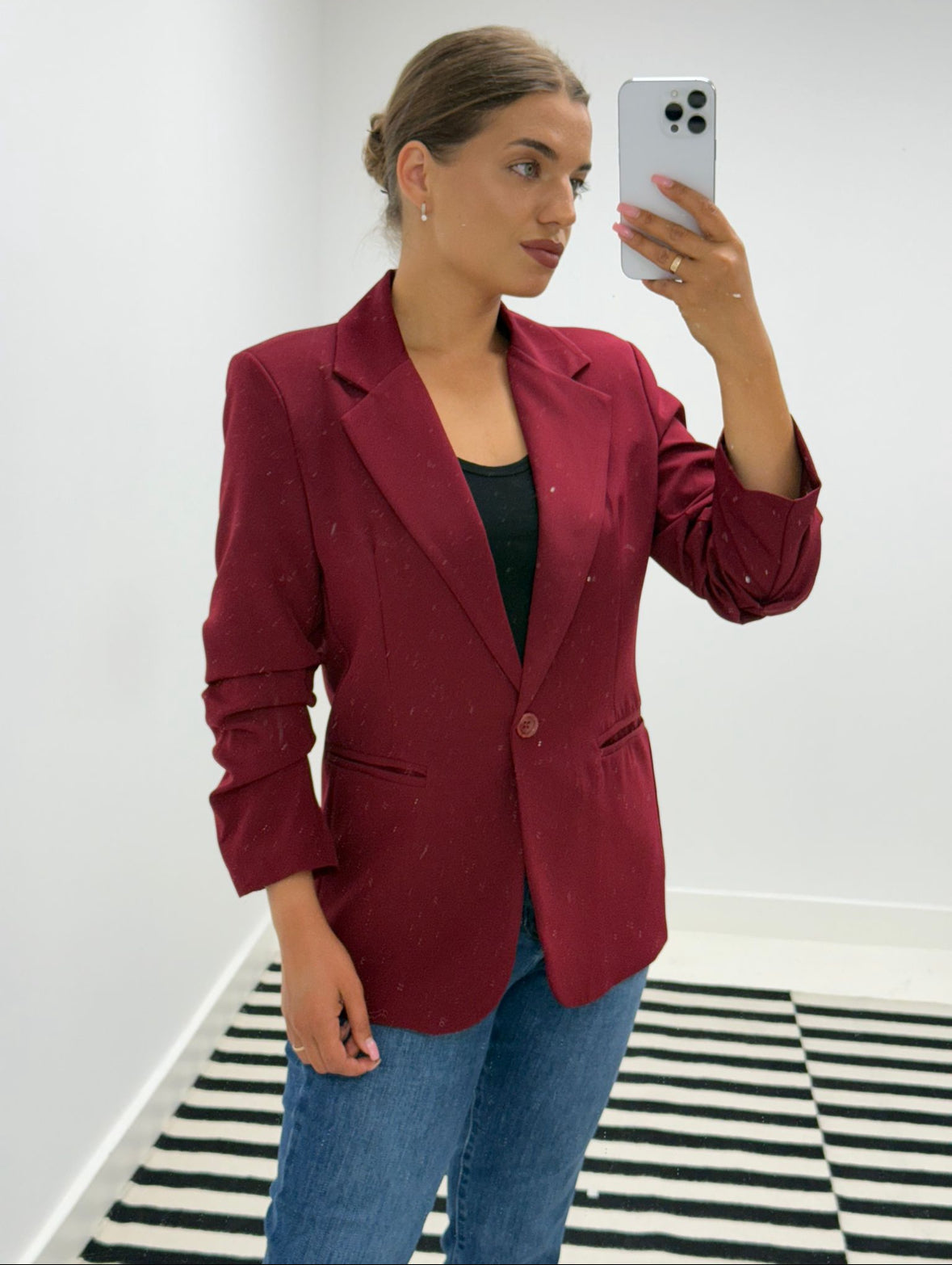Lulu Burgundy Blazer