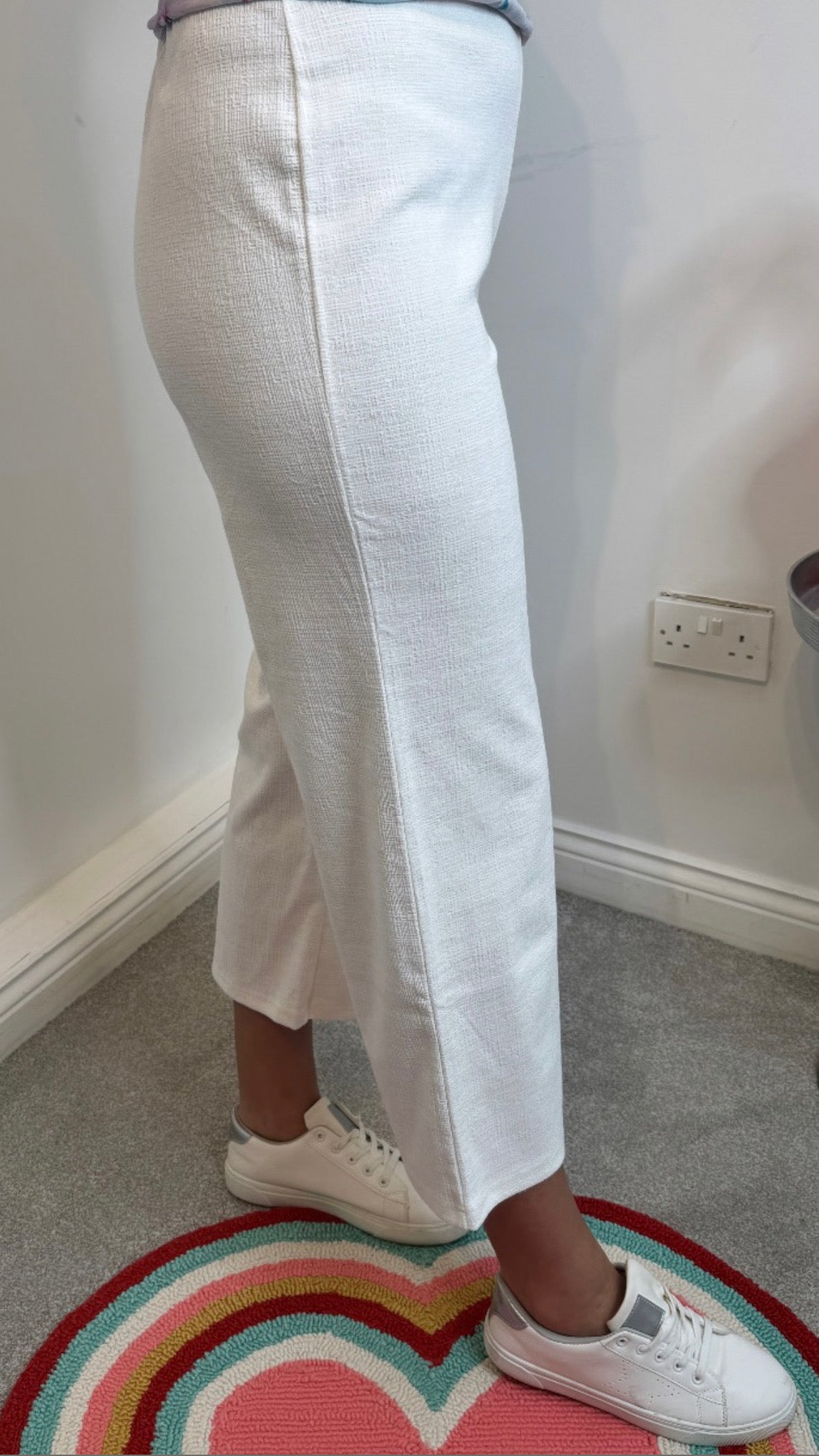 Beatrice White Culotte Trousers