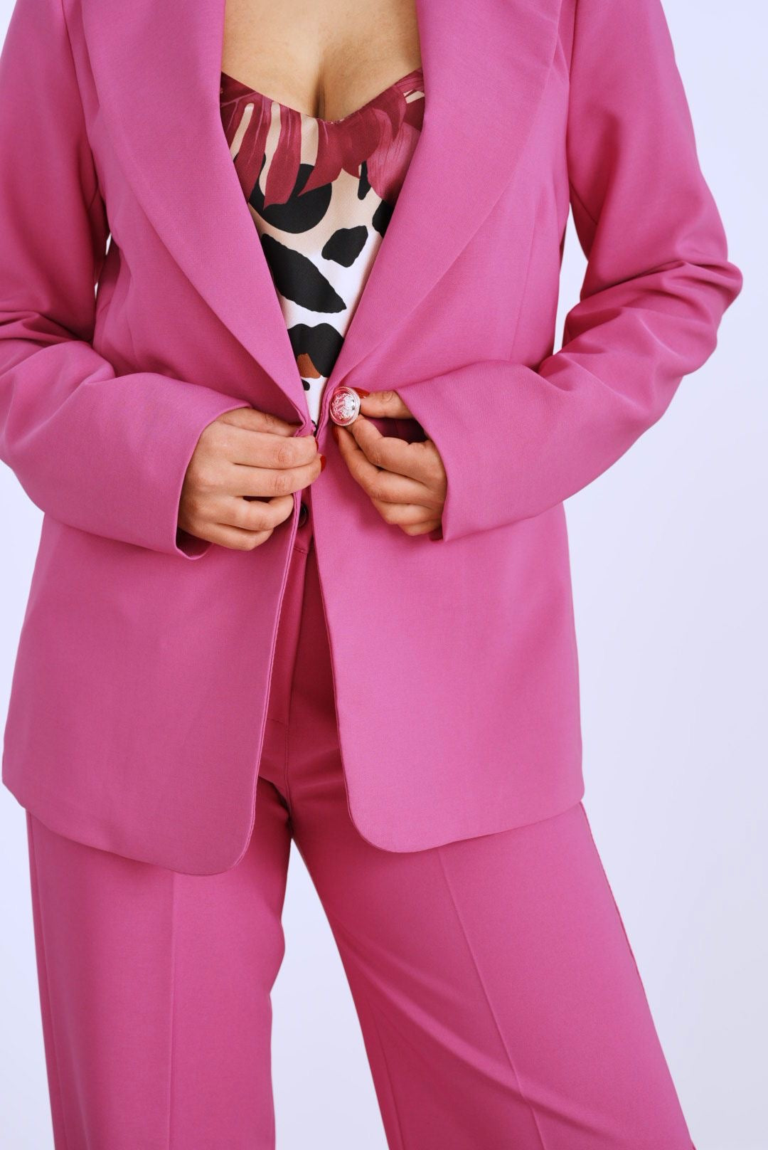Ivy Pink 2 Piece Trouser Suit