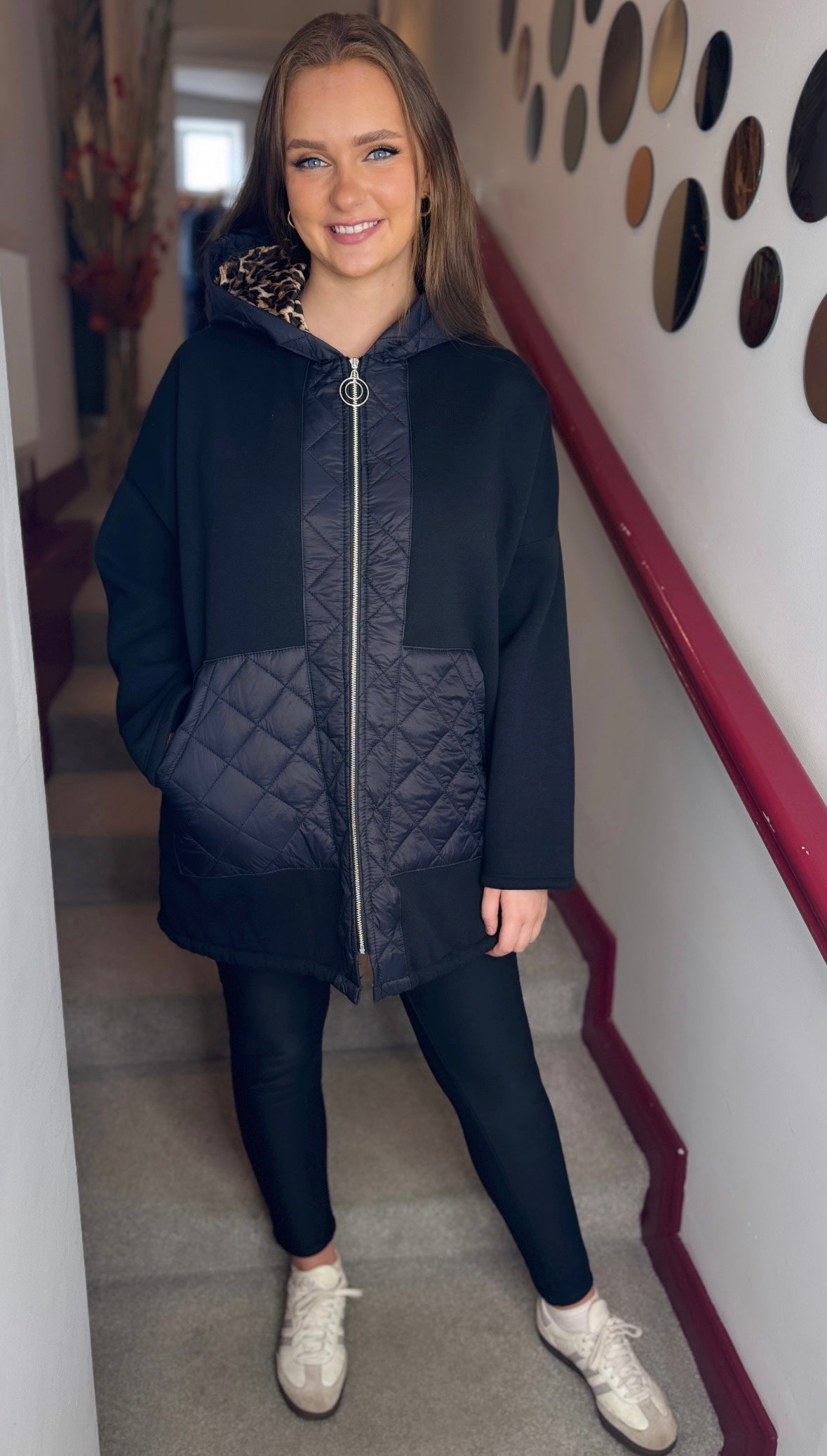 Bree Black Quilted Jacket
