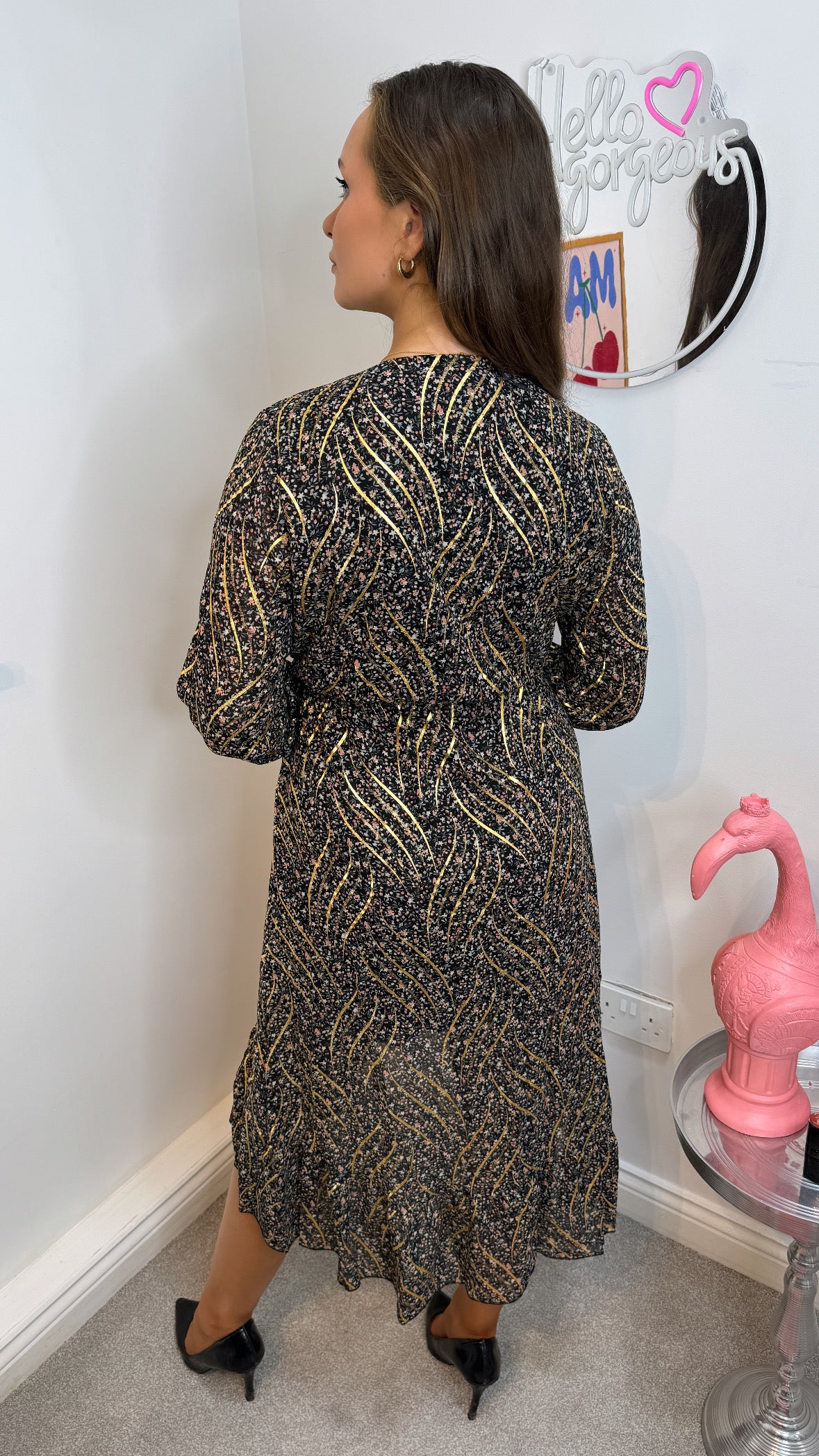 Cassie Faux Wrap Dress