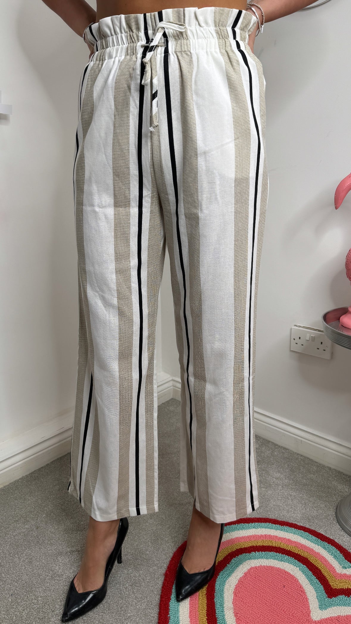 Millie Striped Wide Leg Trousers