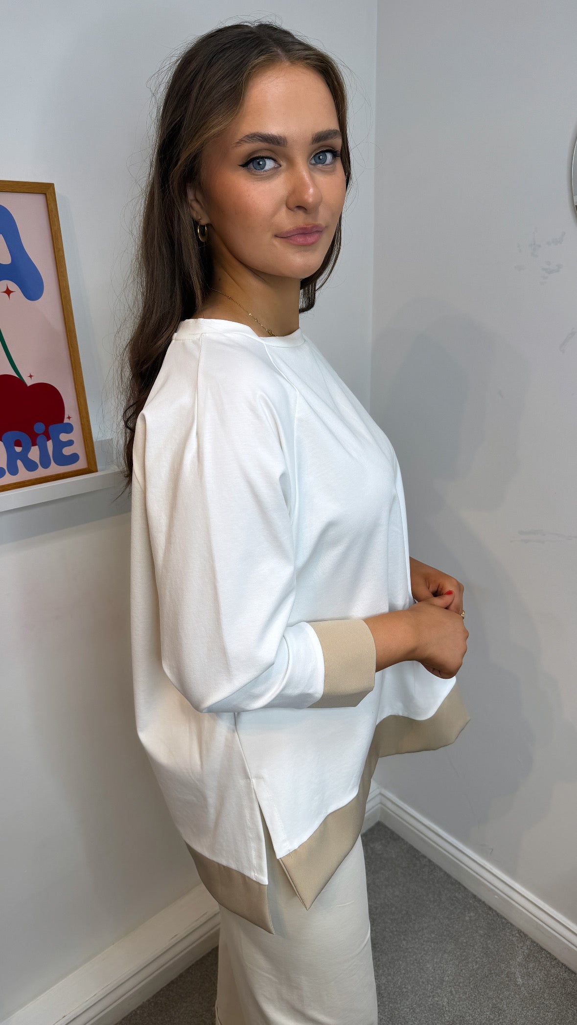 Amber Off White Blouse
