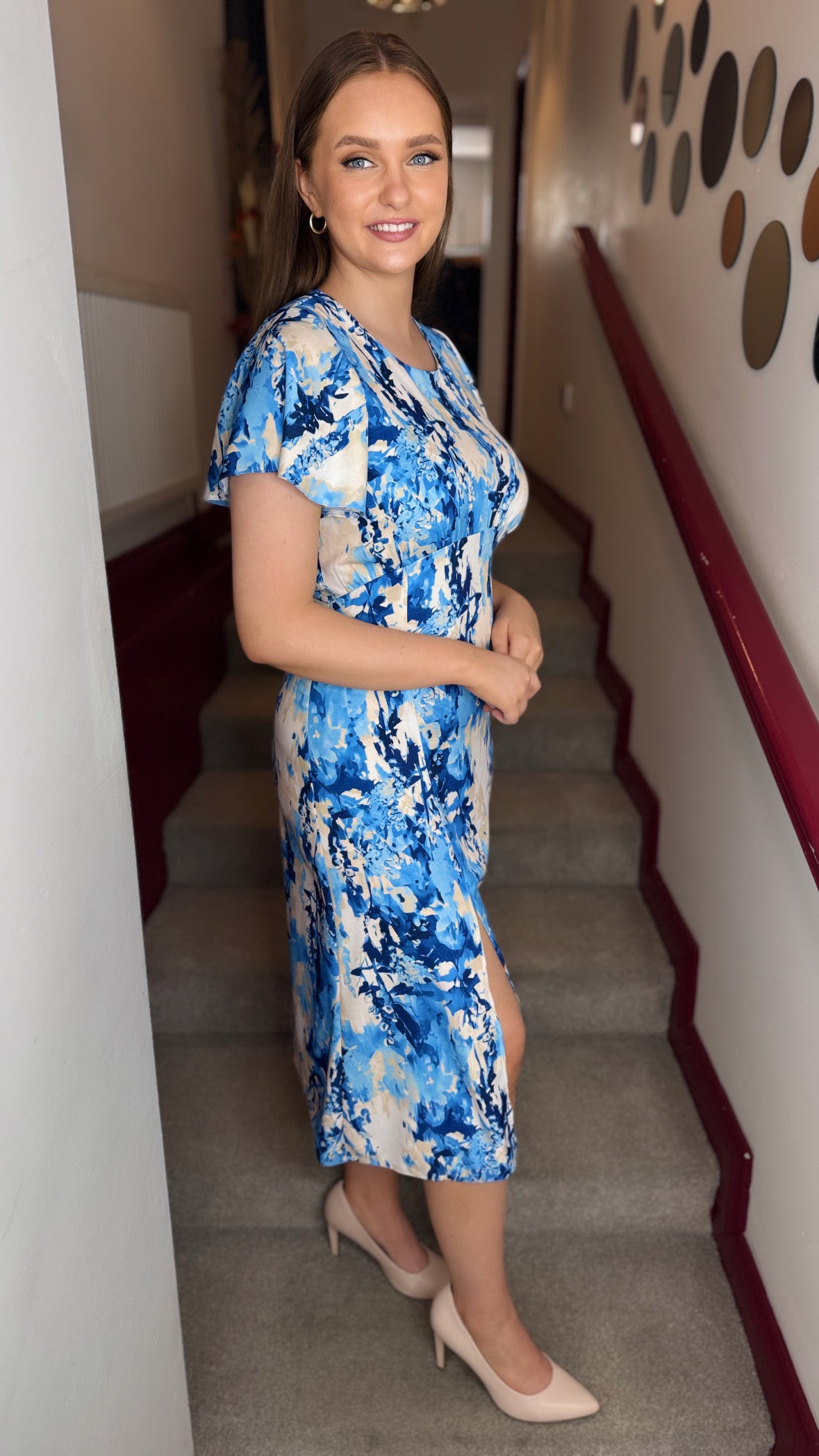 Tia Royal Blue Midi Dress