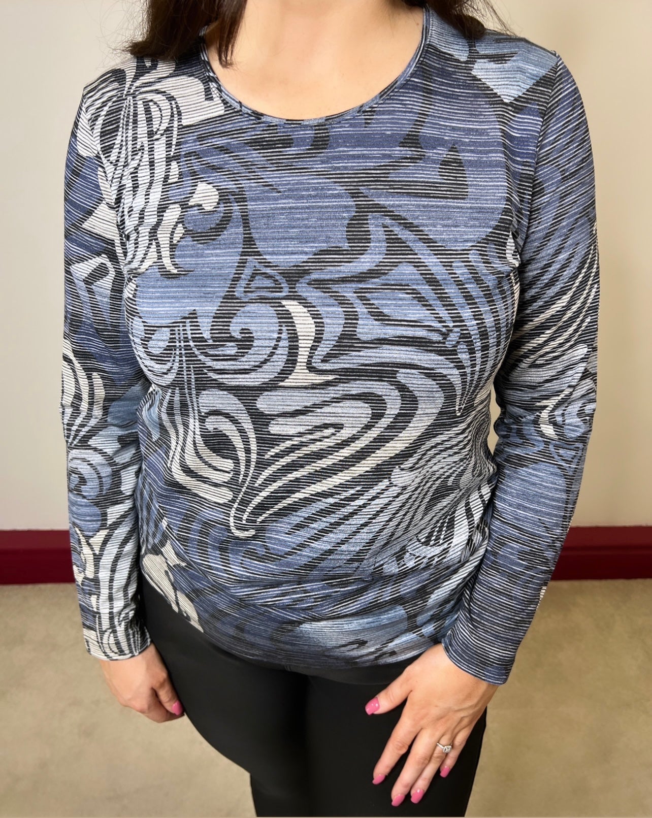 Heidi Denim Effect Blouse