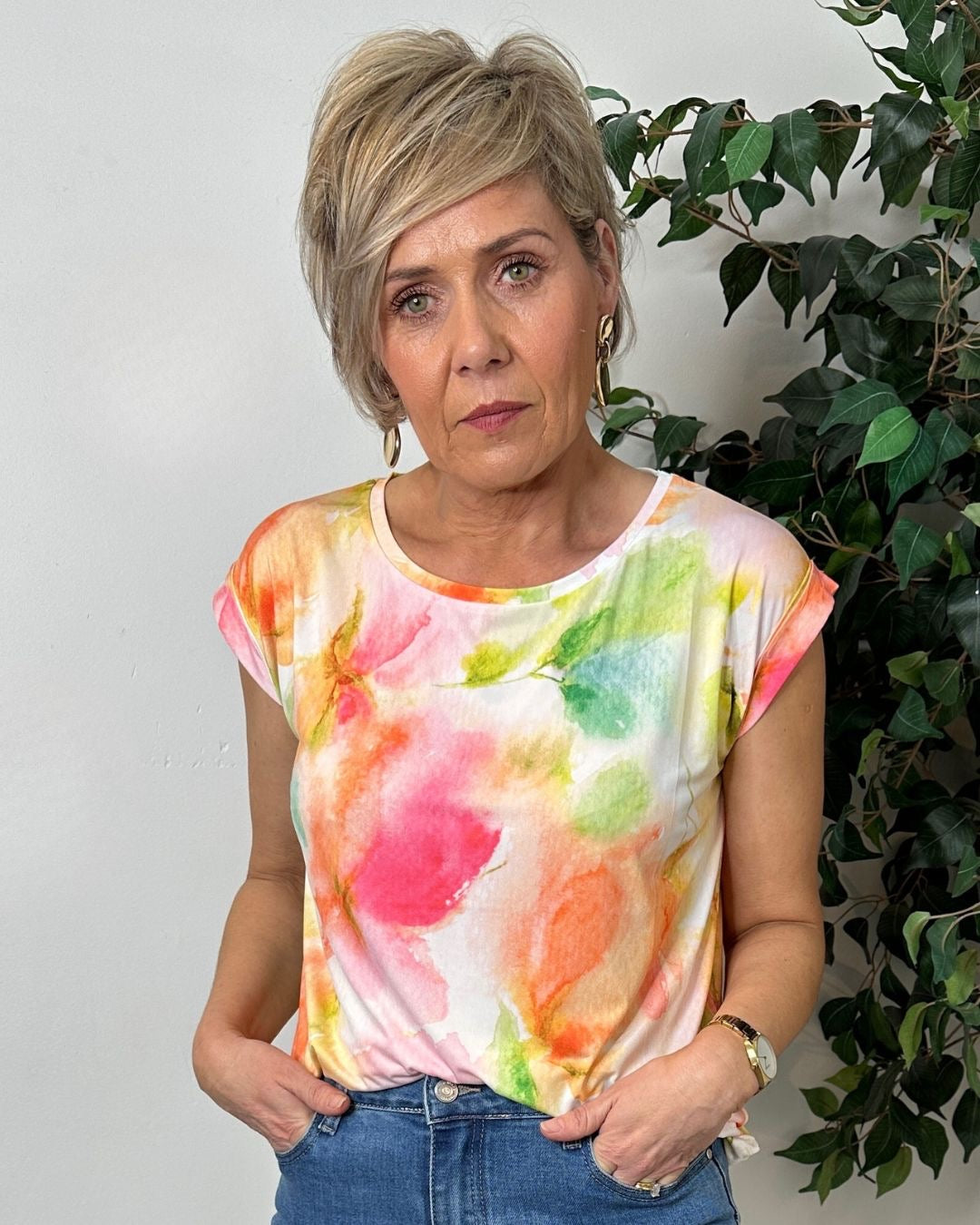 Lorie Pastel Print T-Shirt