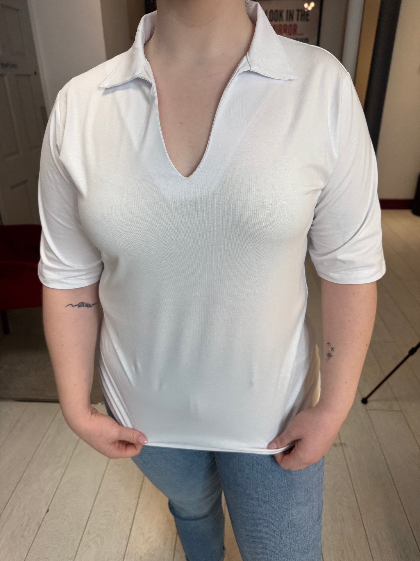 Rivali White Cotton Top