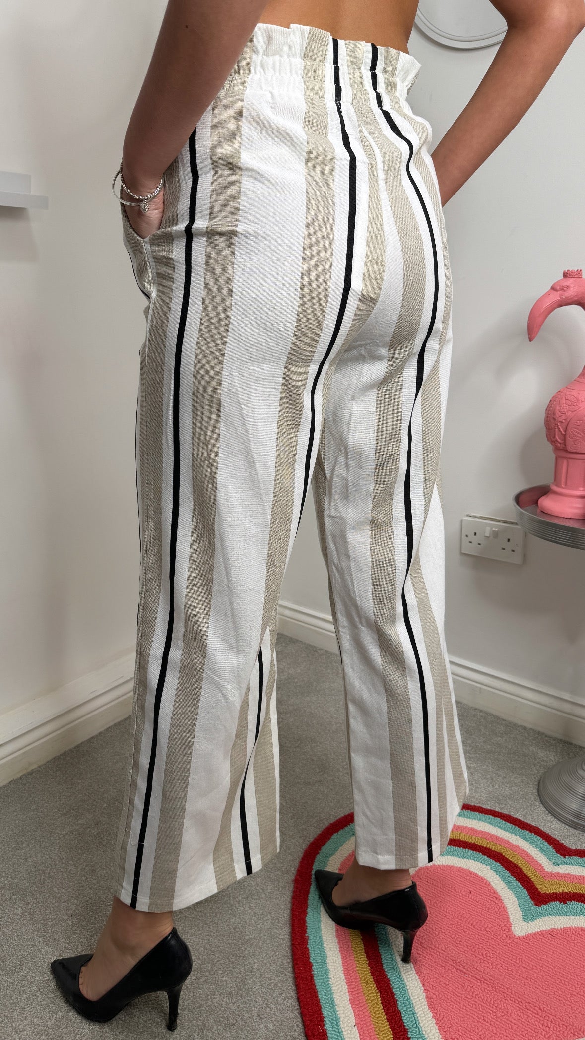 Millie Striped Wide Leg Trousers