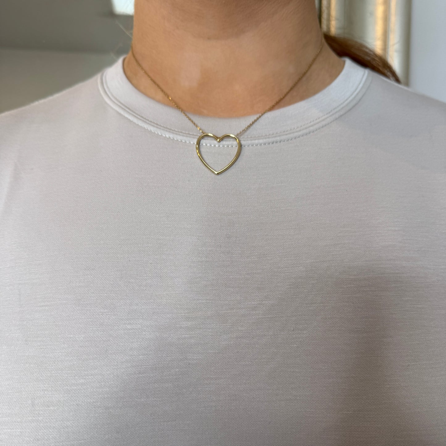 Daisy Heart Chain Necklace