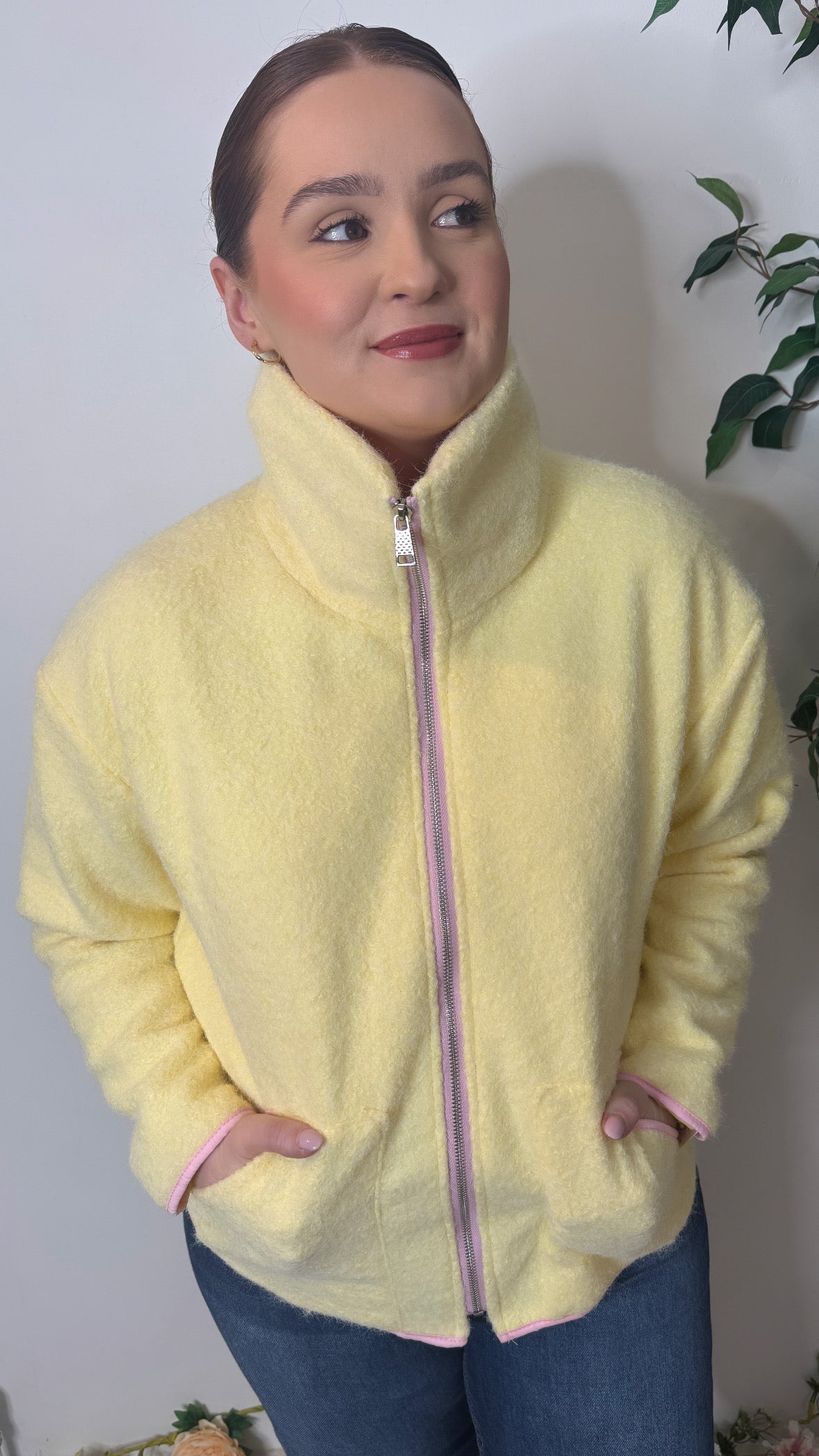 Liza Primrose Yellow Fleece