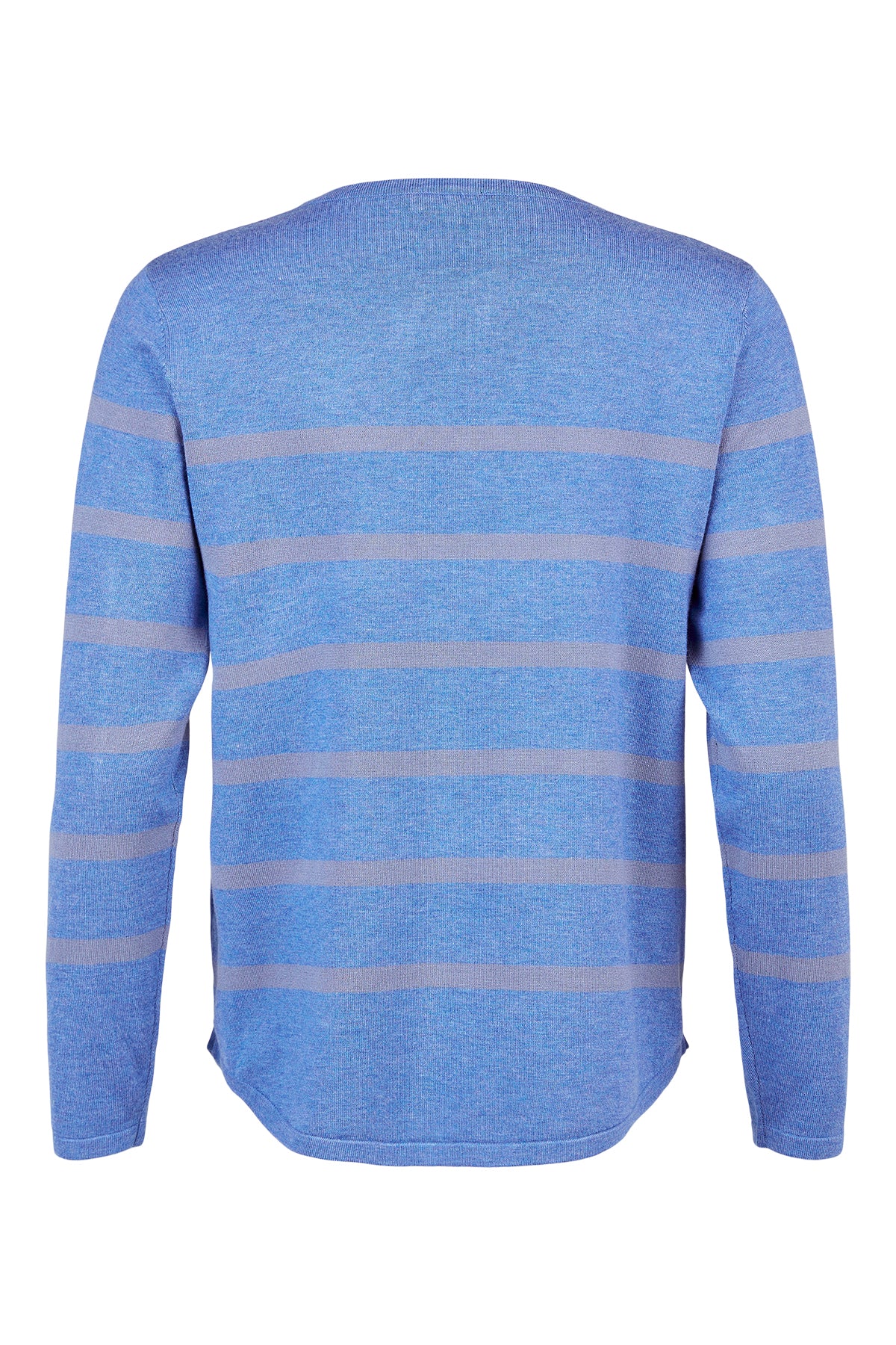 Sunday Blue & Grey Stripe Pullover