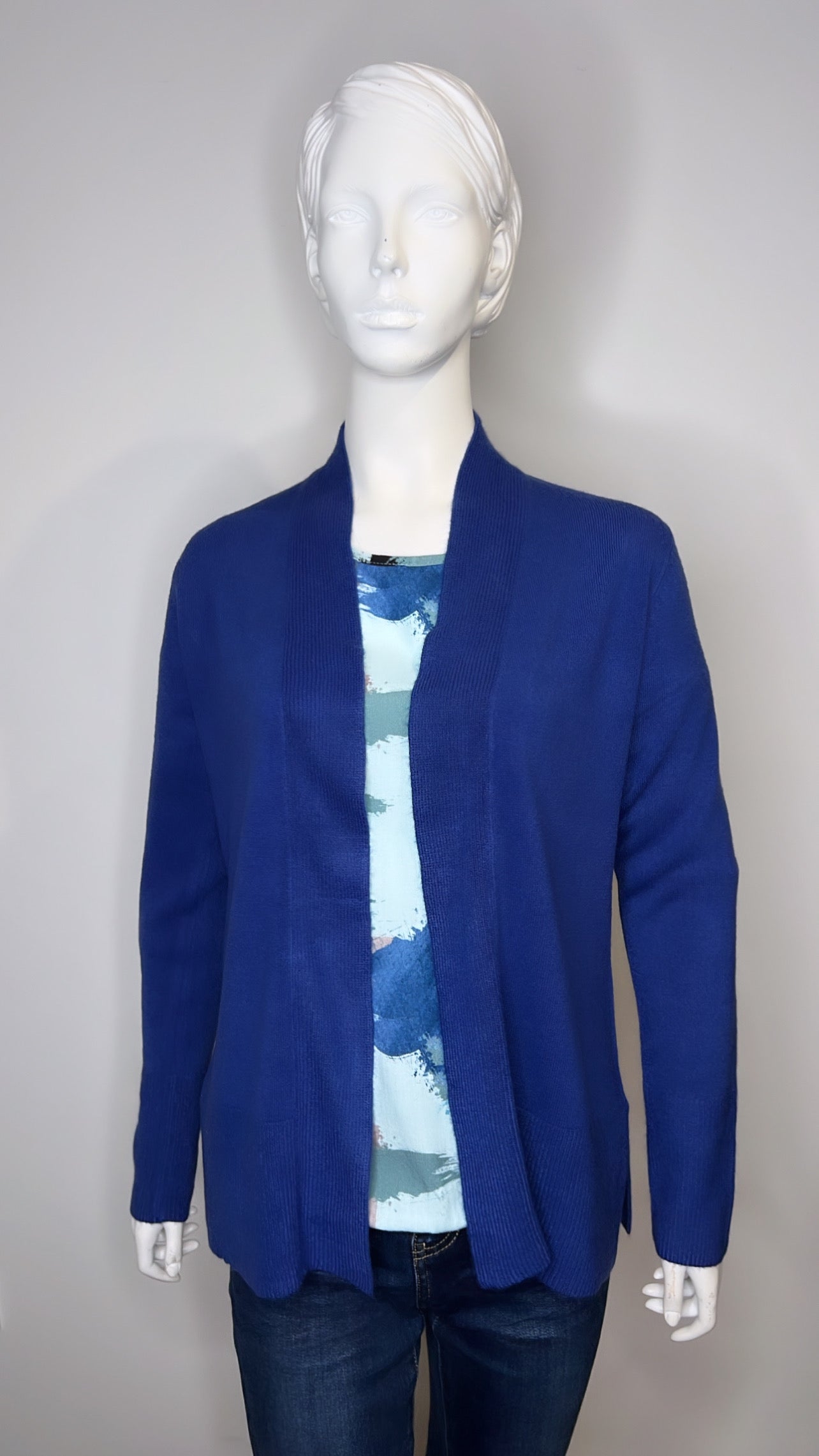 Amelia Royal Blue Cashmere Feel Cardigan