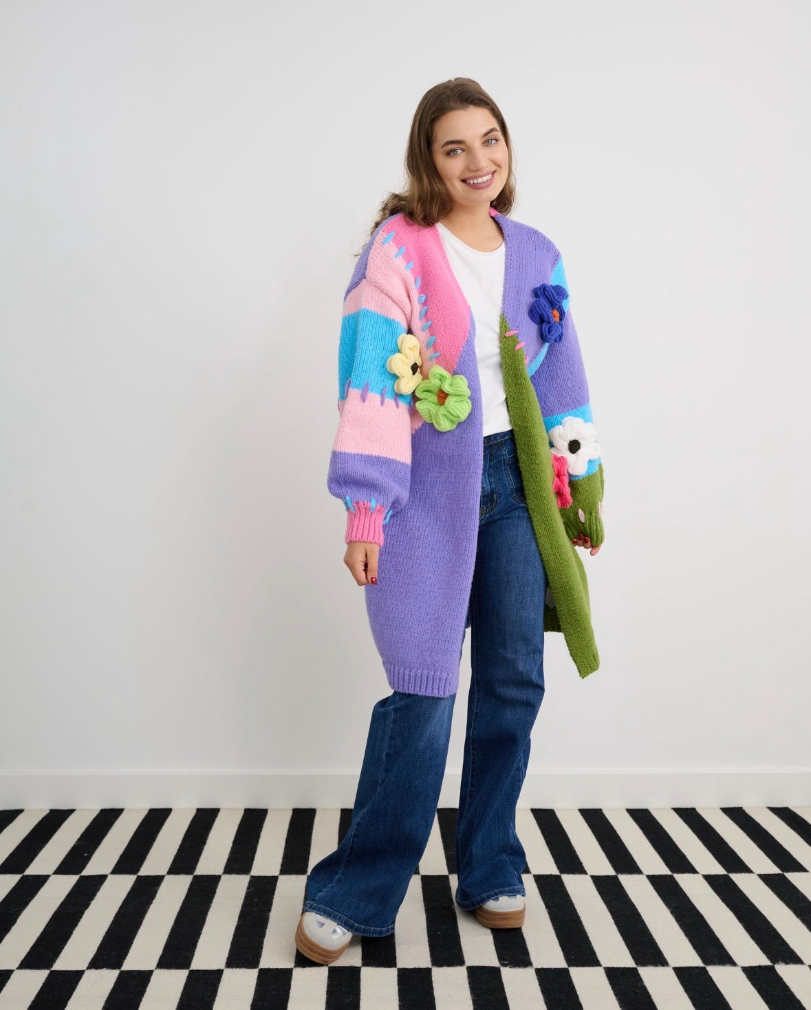 Hetty Pink Luxury Floral Cardigan