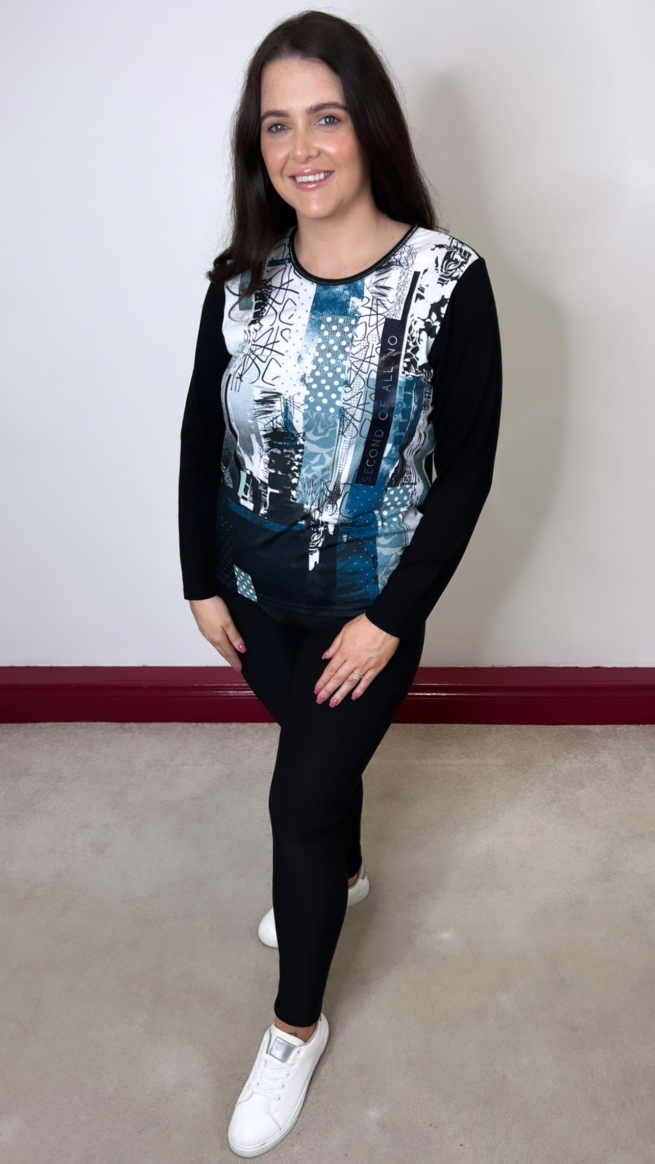 Ursella Graffiti Print Blouse