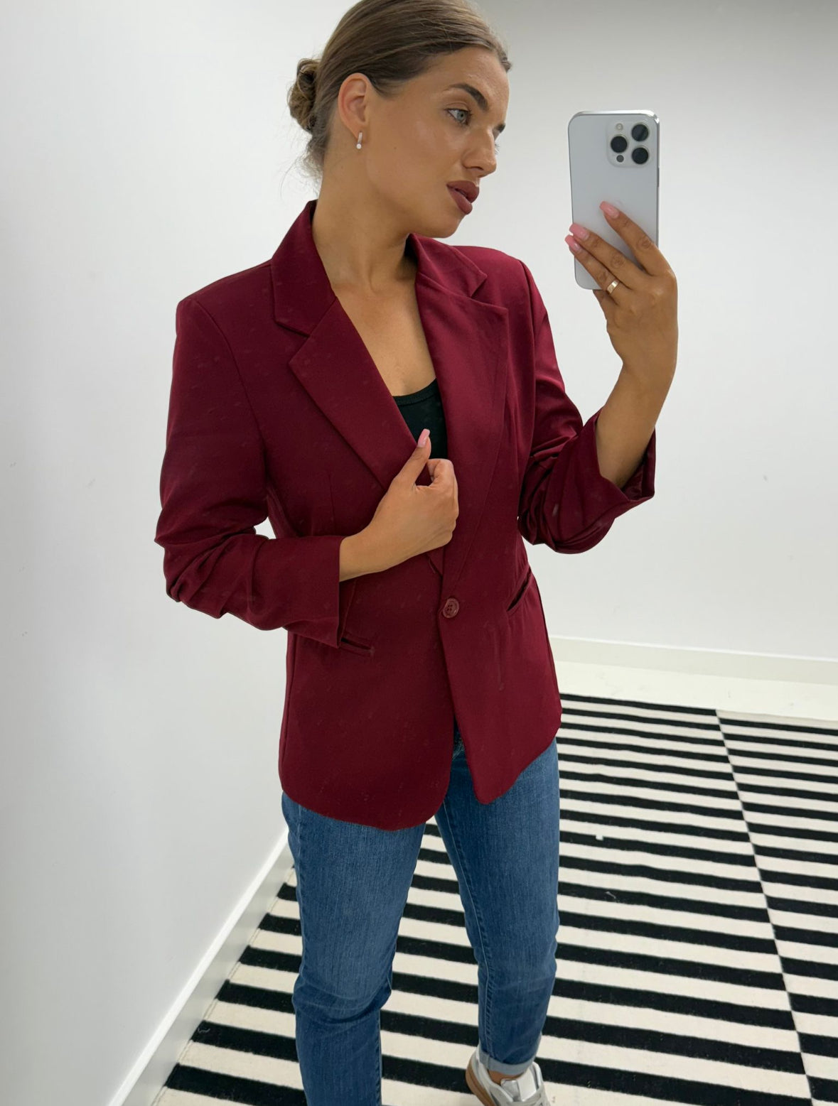 Lulu Burgundy Blazer