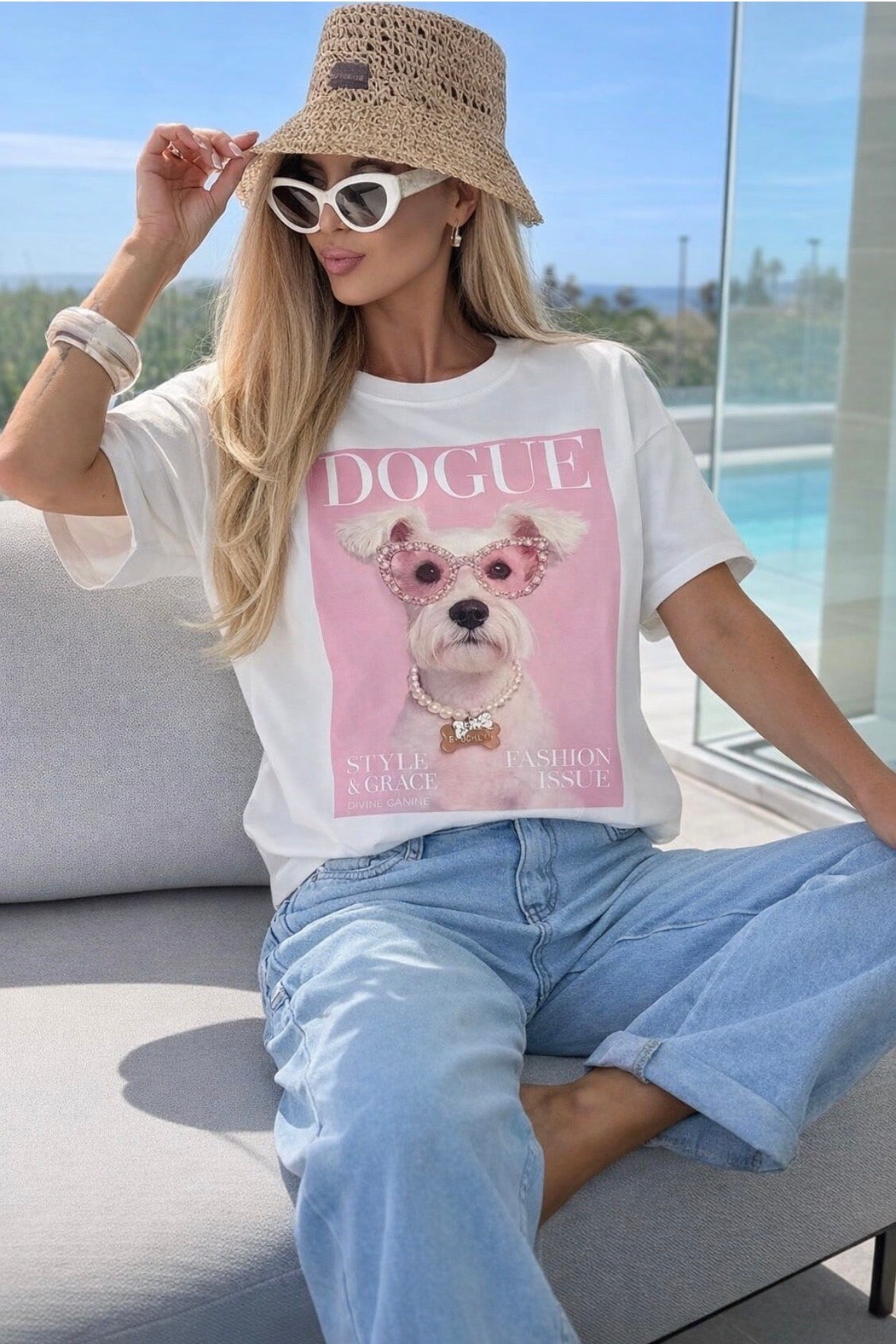 Java 'DOGUE' Print T-shirt