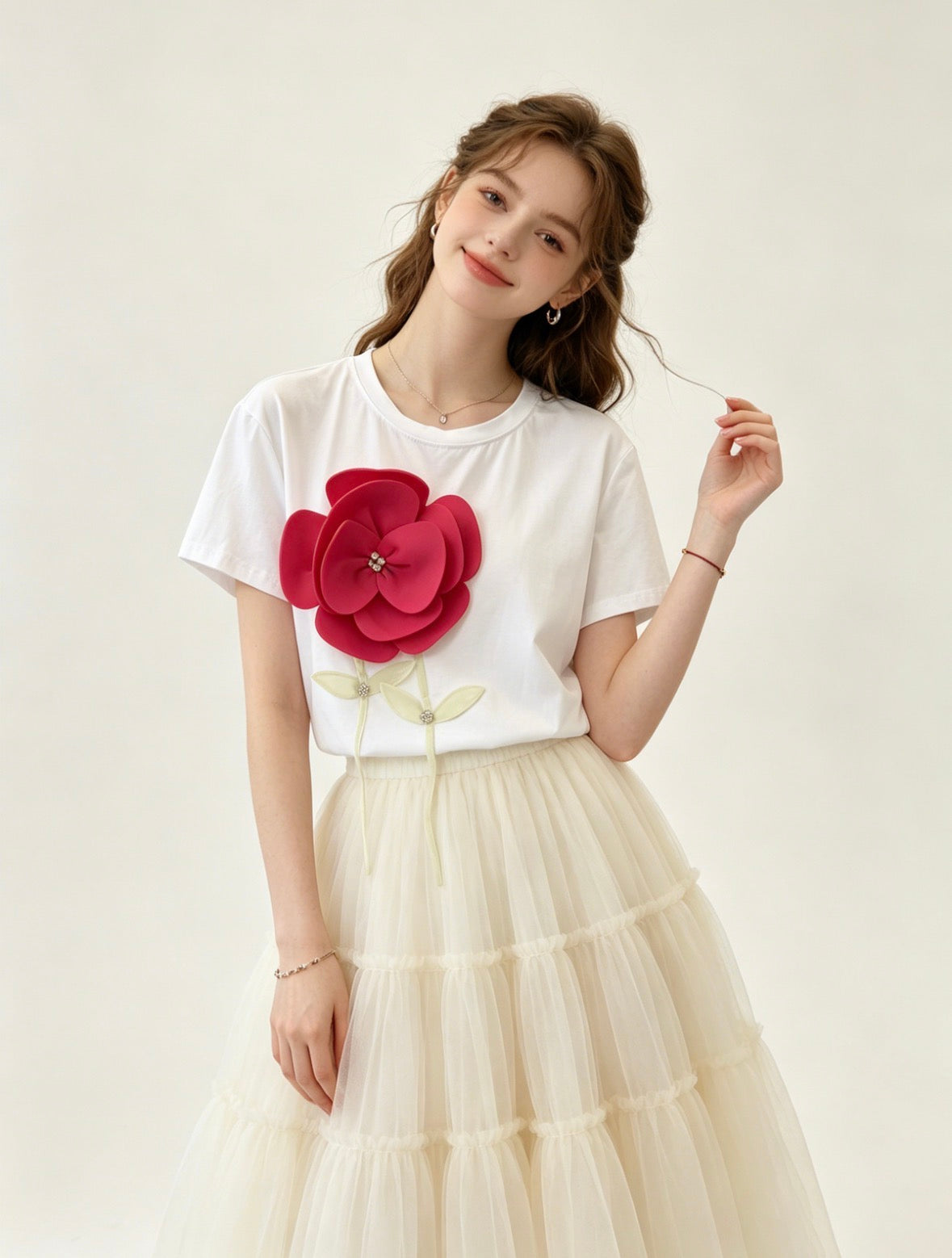 Zara Pink Flower Tshirt