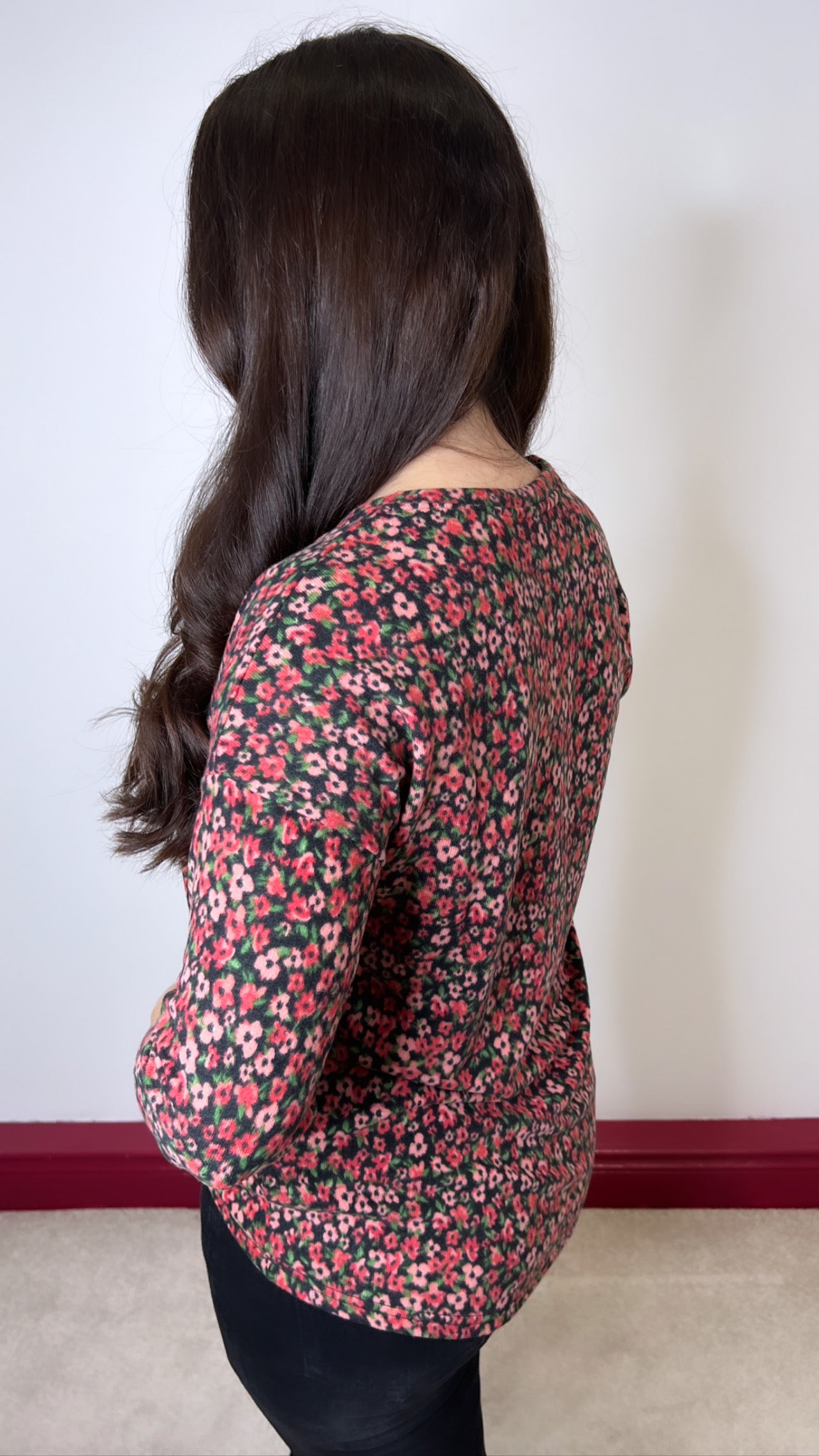 Malia Red Floral Top
