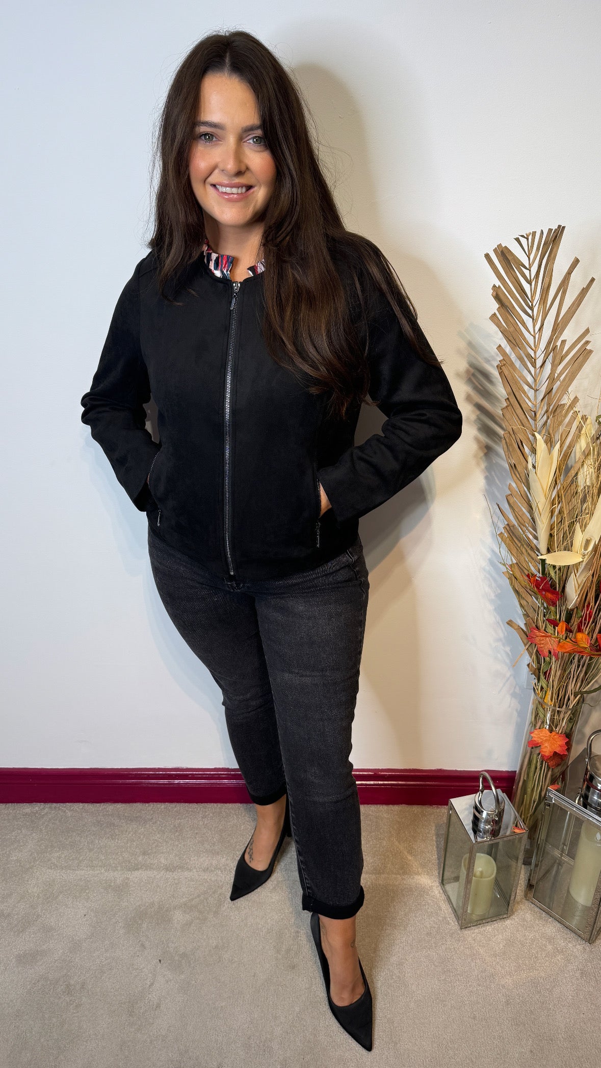 Sunday Black Suede Luxury Jacket