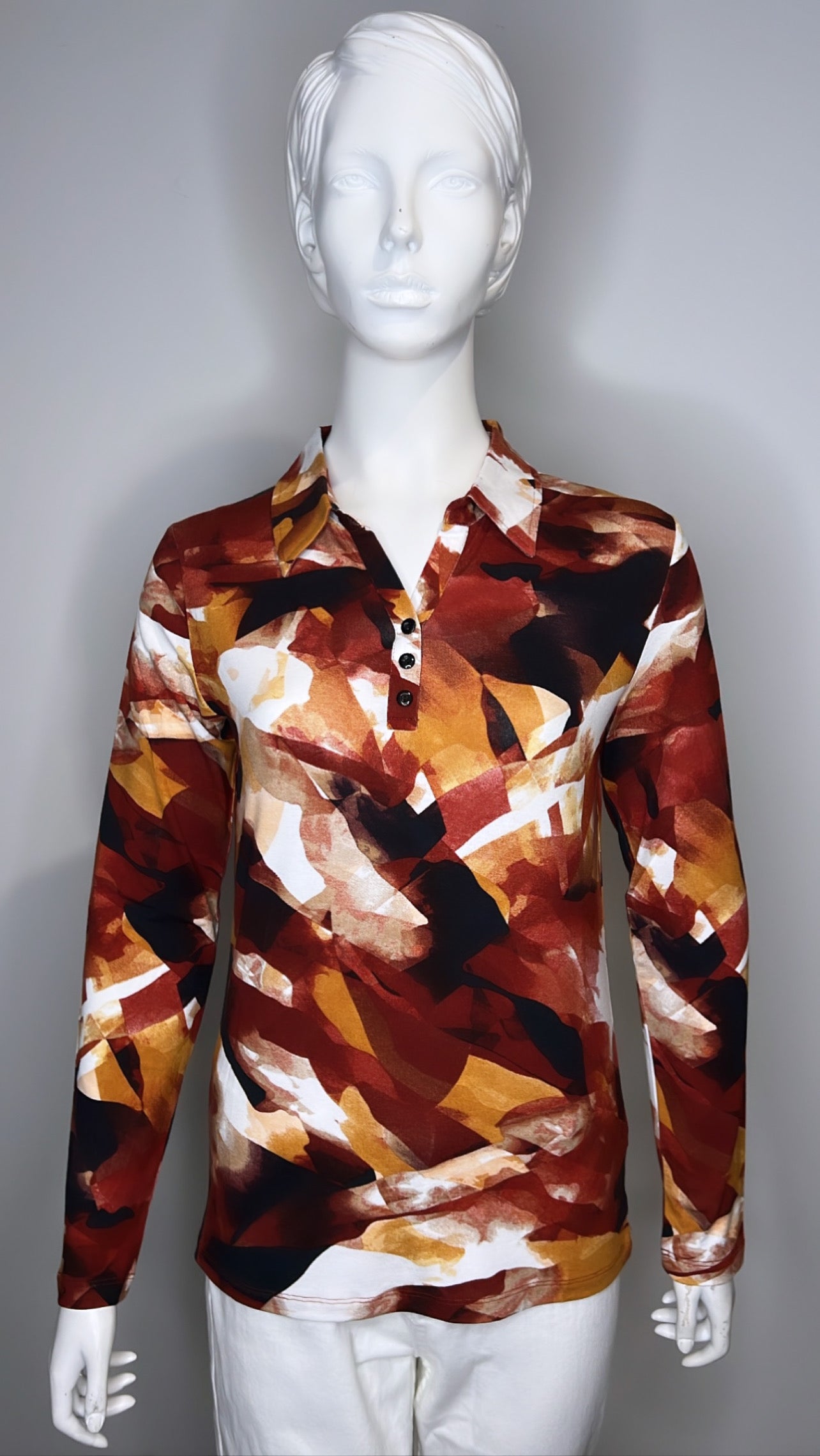 Abigail Abstract Print Shirt